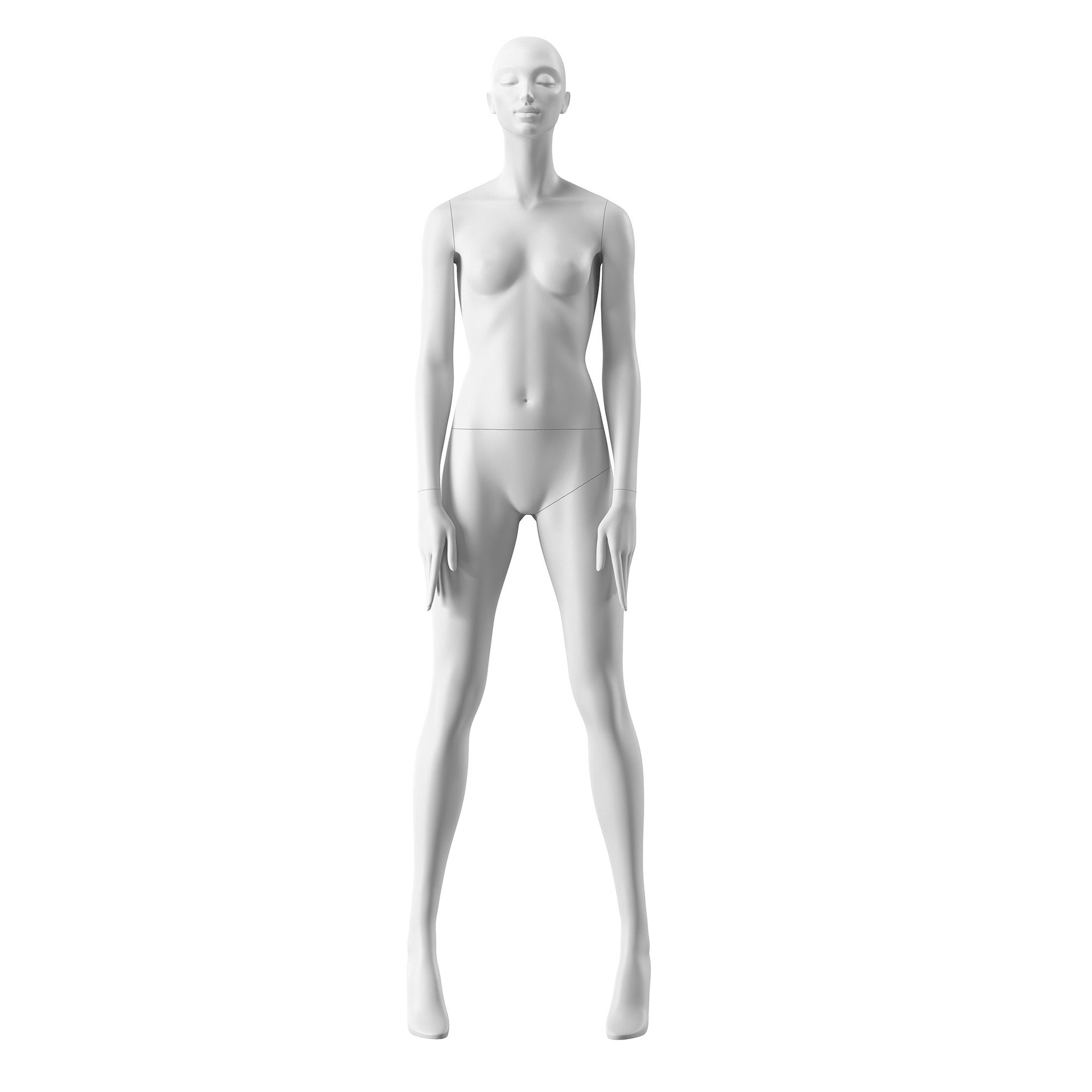 BINK - Designer mannequin, female, white color mat, standing pose 08