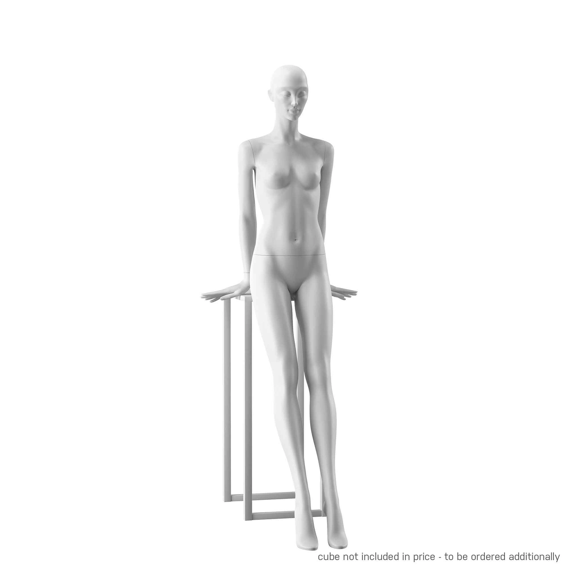 BINK - Designer mannequin, female, white color mat, seated pose 10