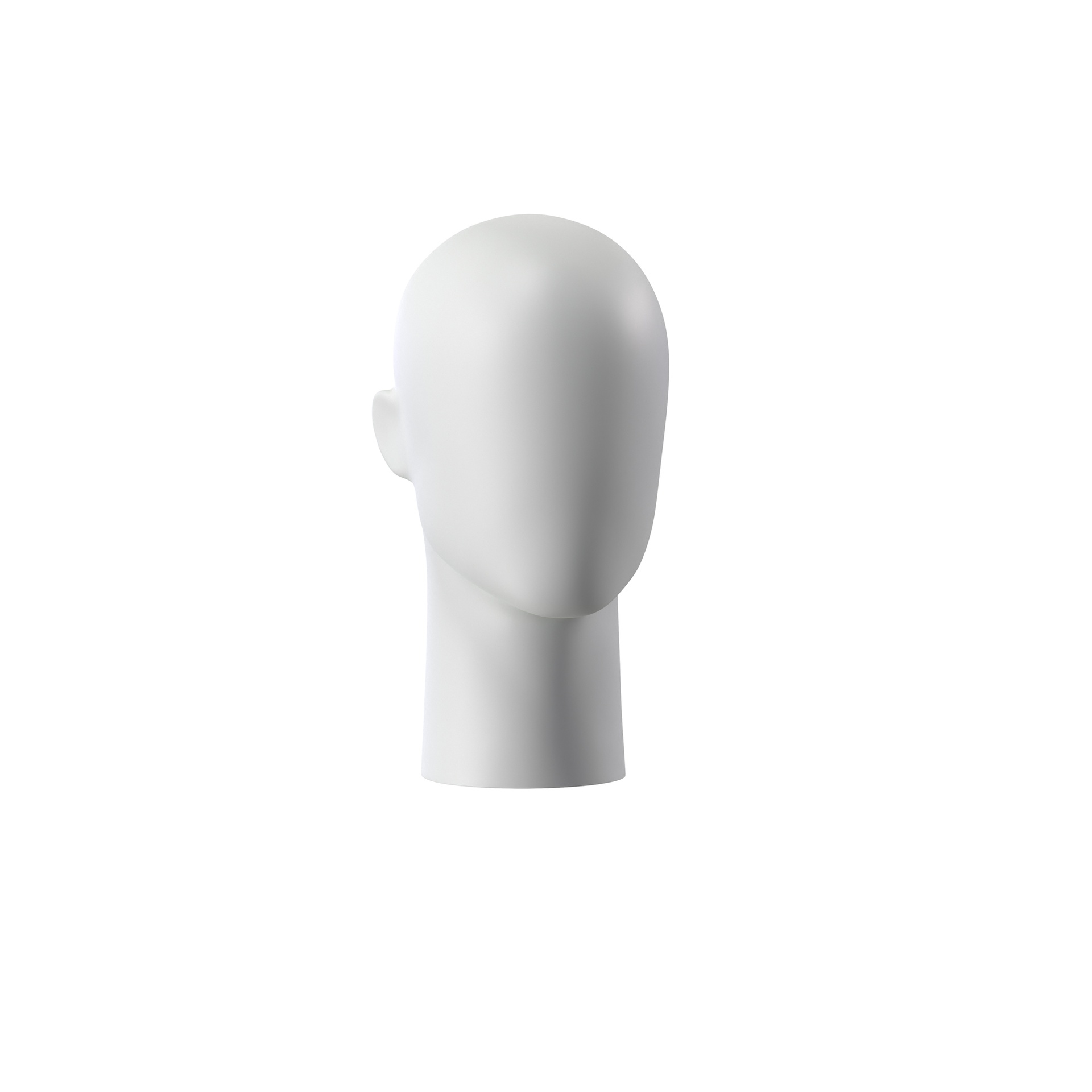 BINK - Sport herenhoofd display, grijs abstract hoofd, pose 301