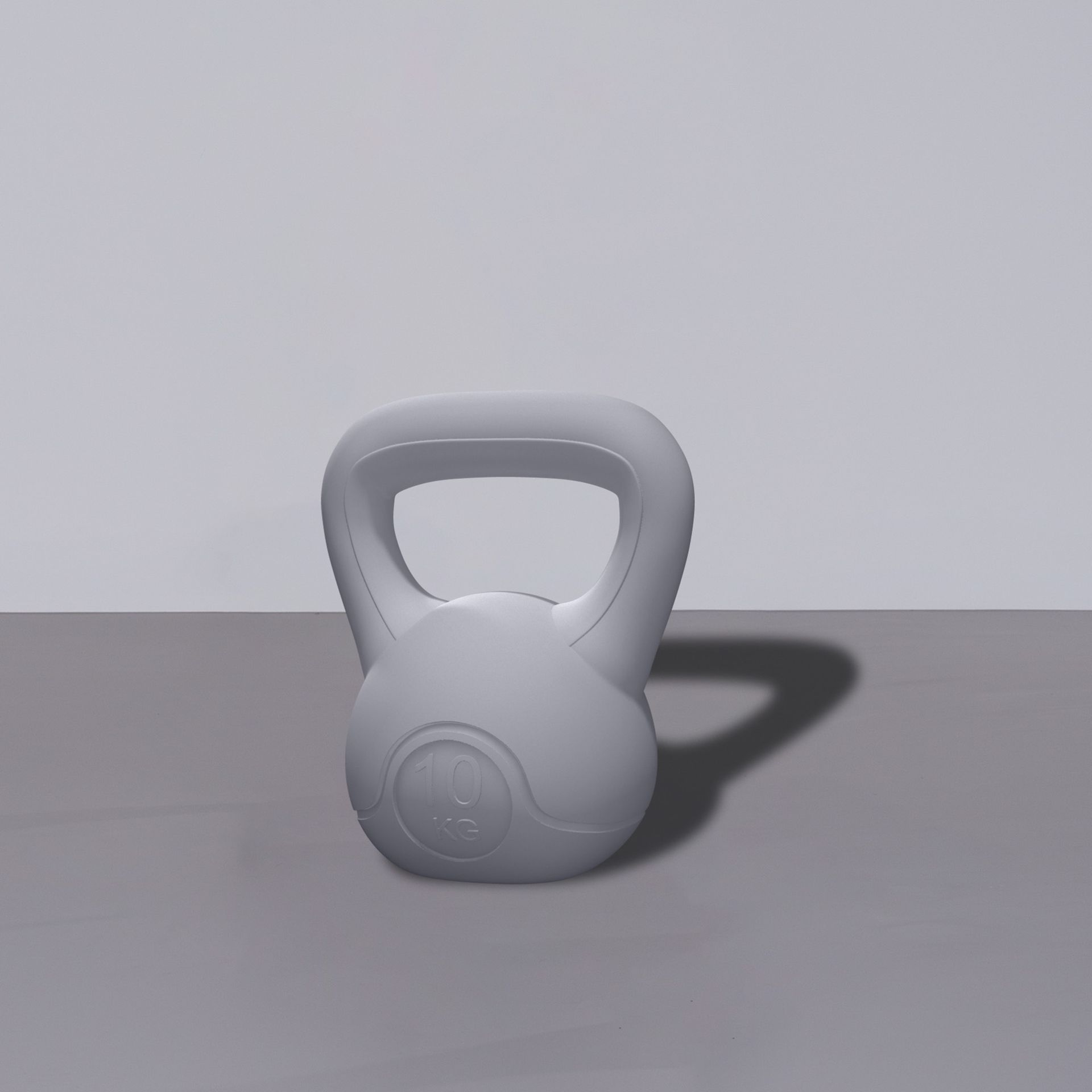 Dummy kettlebell, FRP, grijs, fitness sport