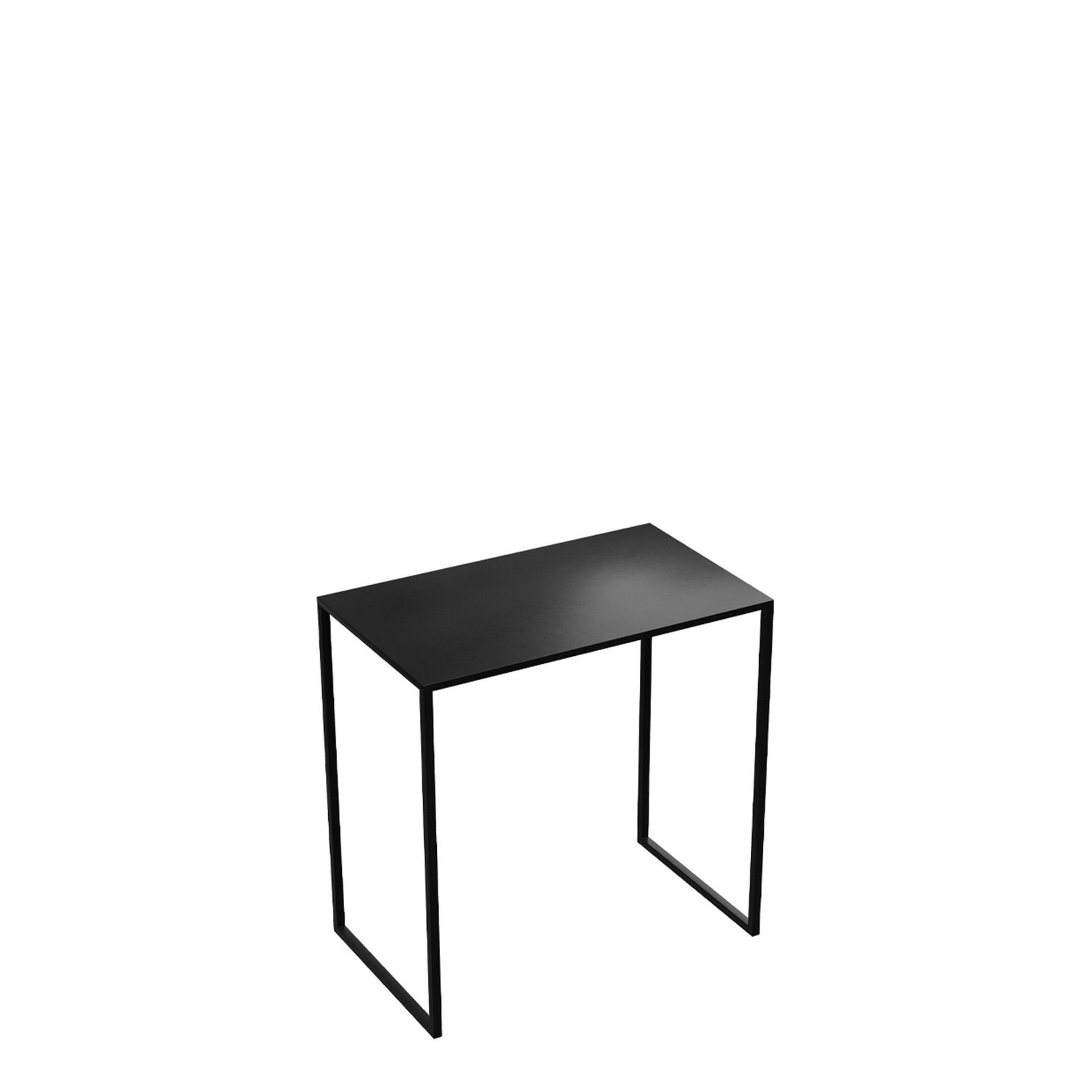 BINK - Side table 50x30xh50 cm, black powder-coated metal