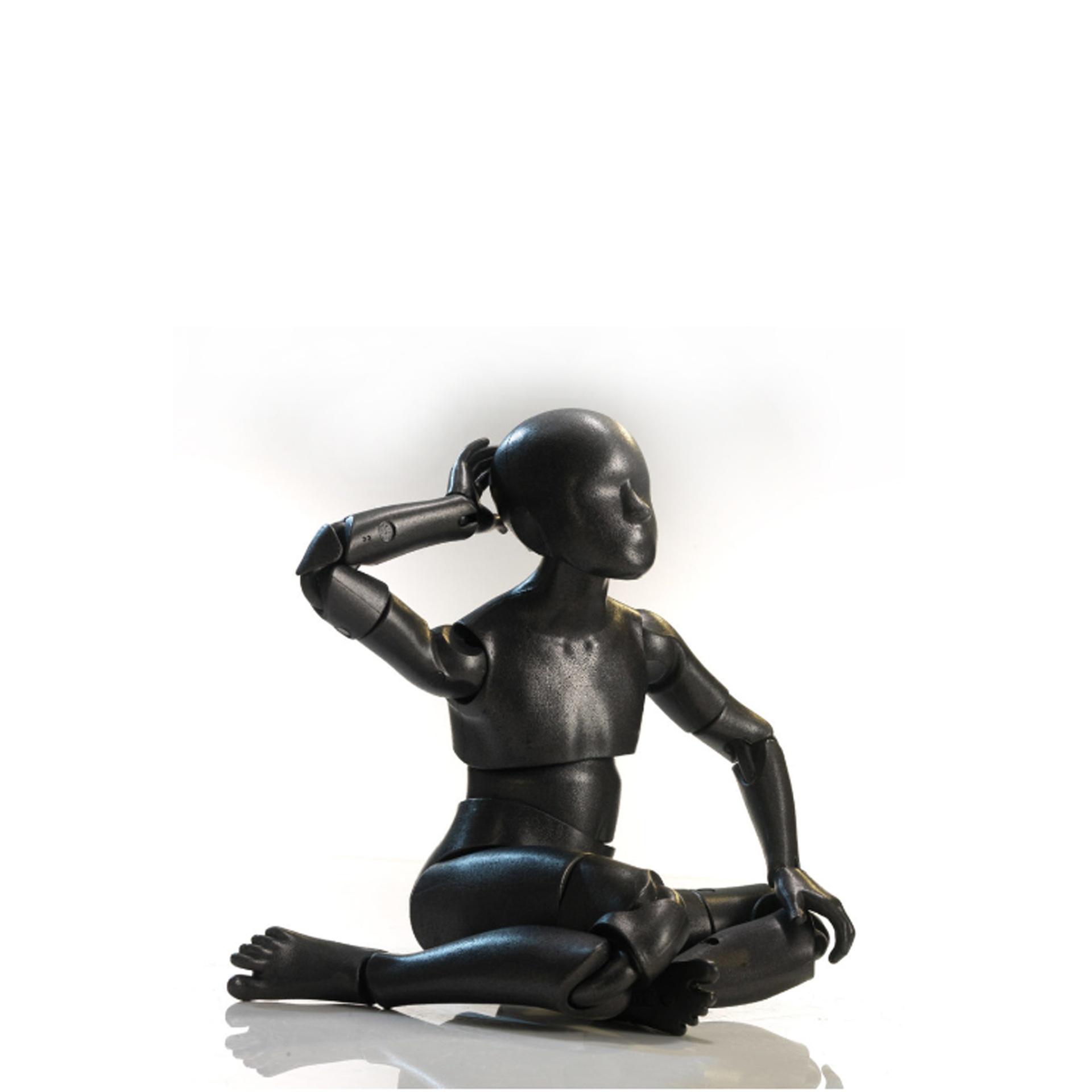 BINK - Child flexible mannequin, black polypropylene foam