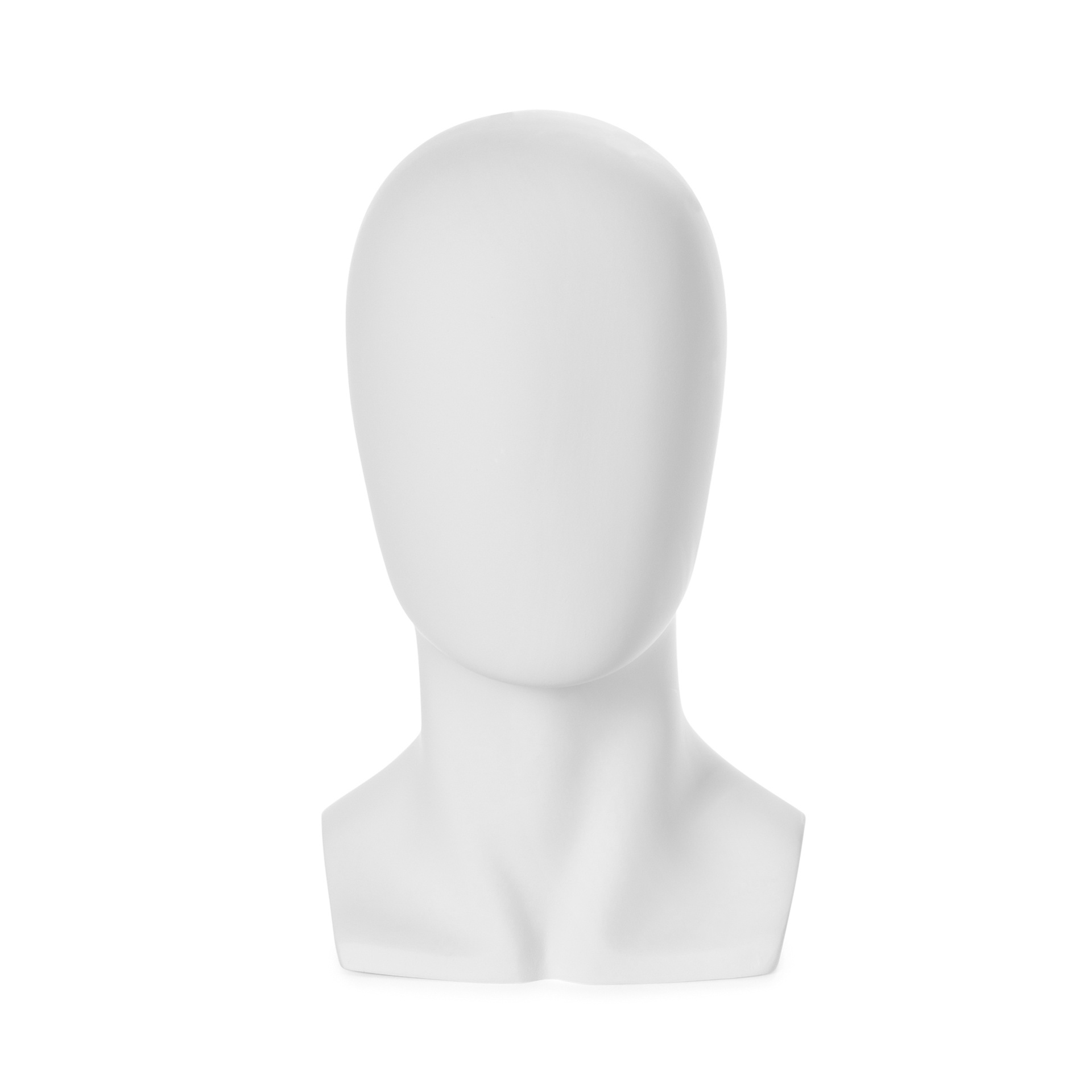 BINK - Abstract male head, finished in FRP, white mat