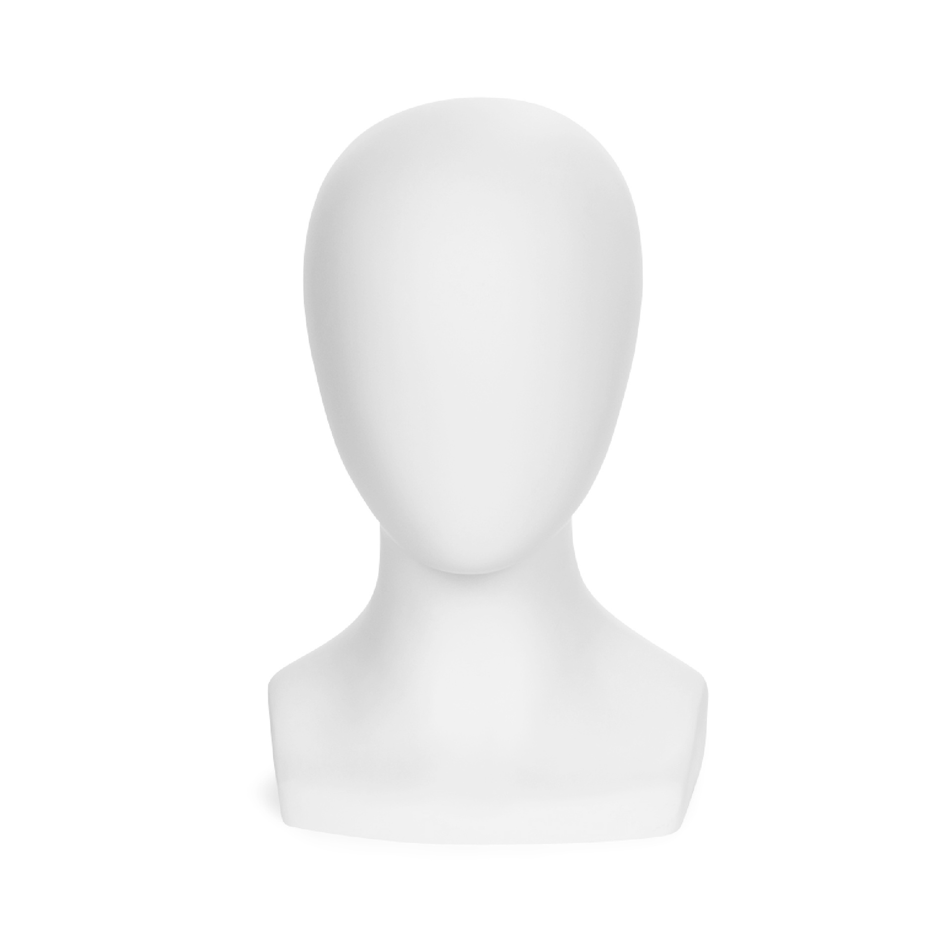 BINK - Abstract child egghead, finished in FRP, white mat