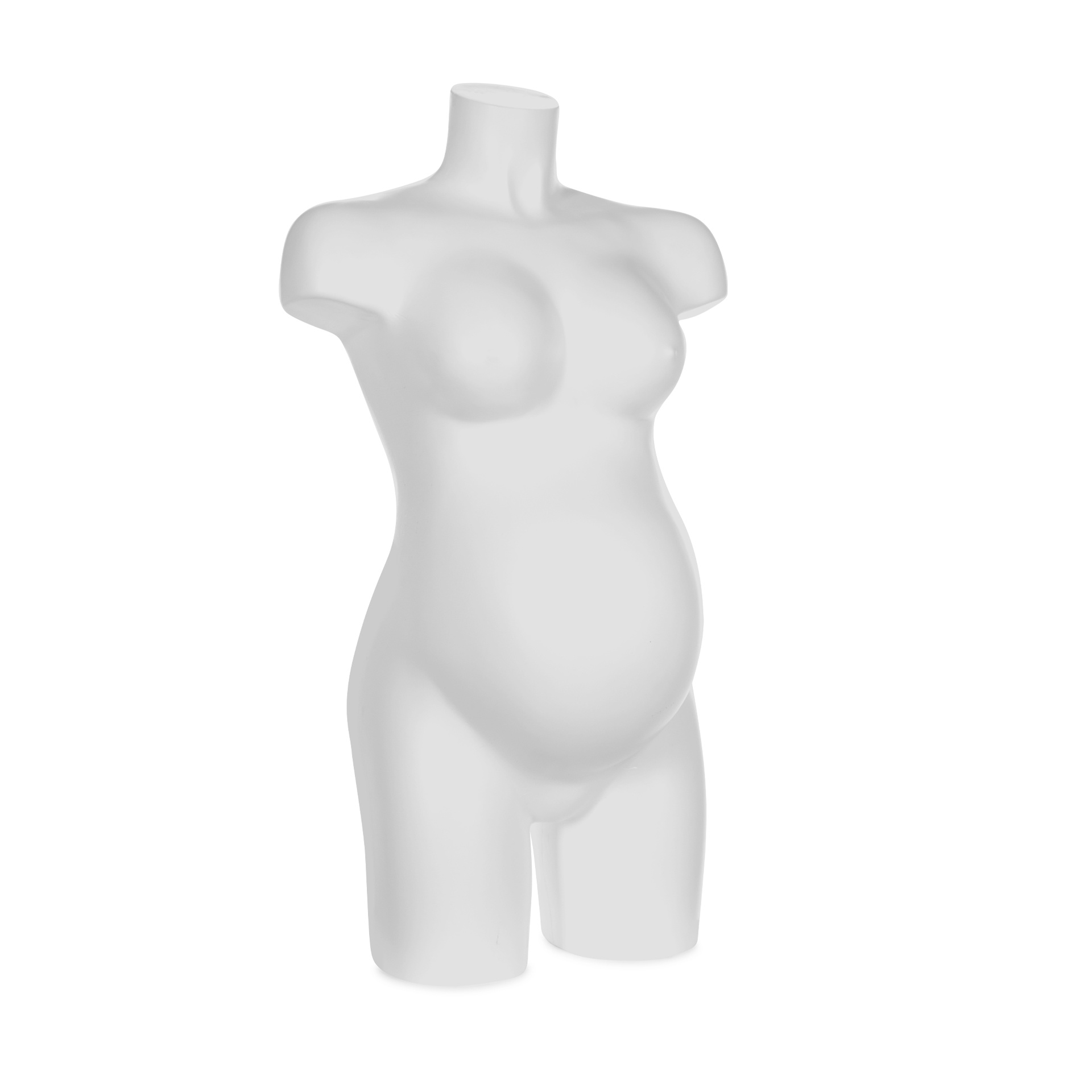 BINK - Pregnant plastic mannequin torso, female, white recyclable plastic, pose 2005DP_WH