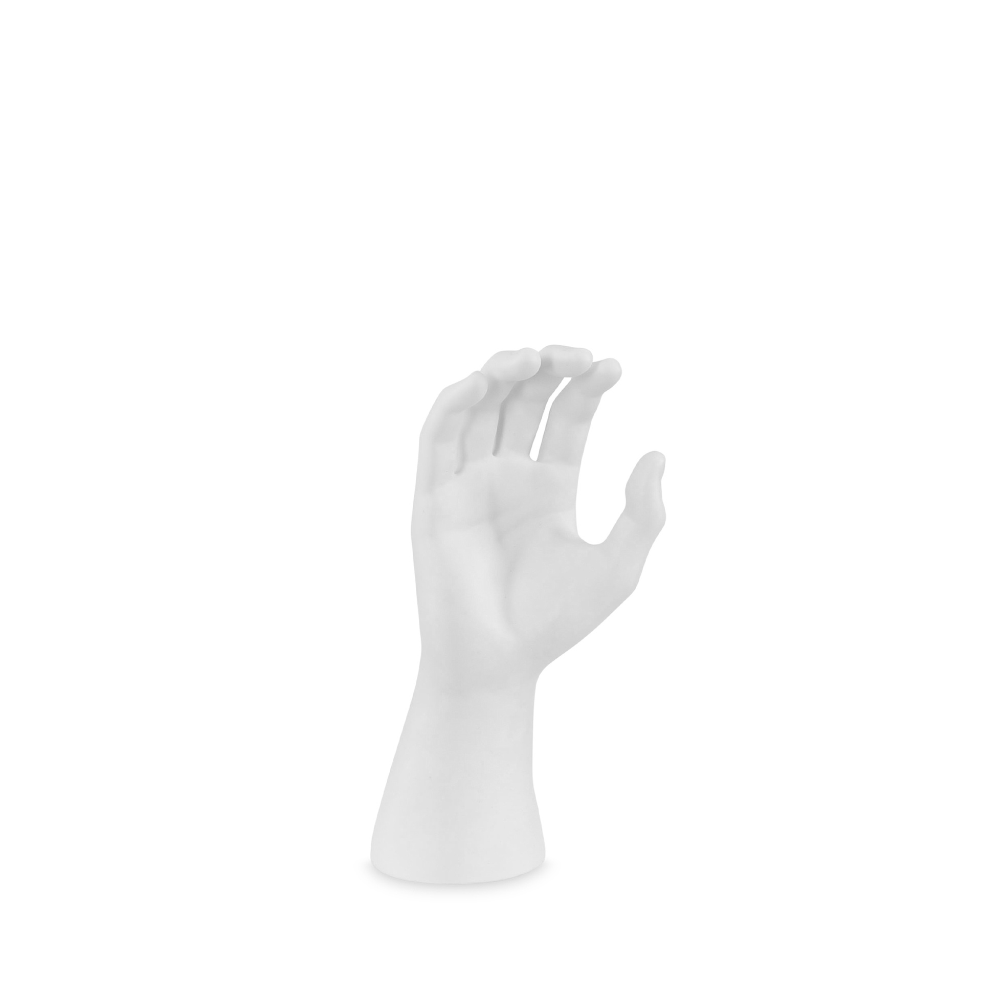 BINK - Plastic male hand, PVC, white mat