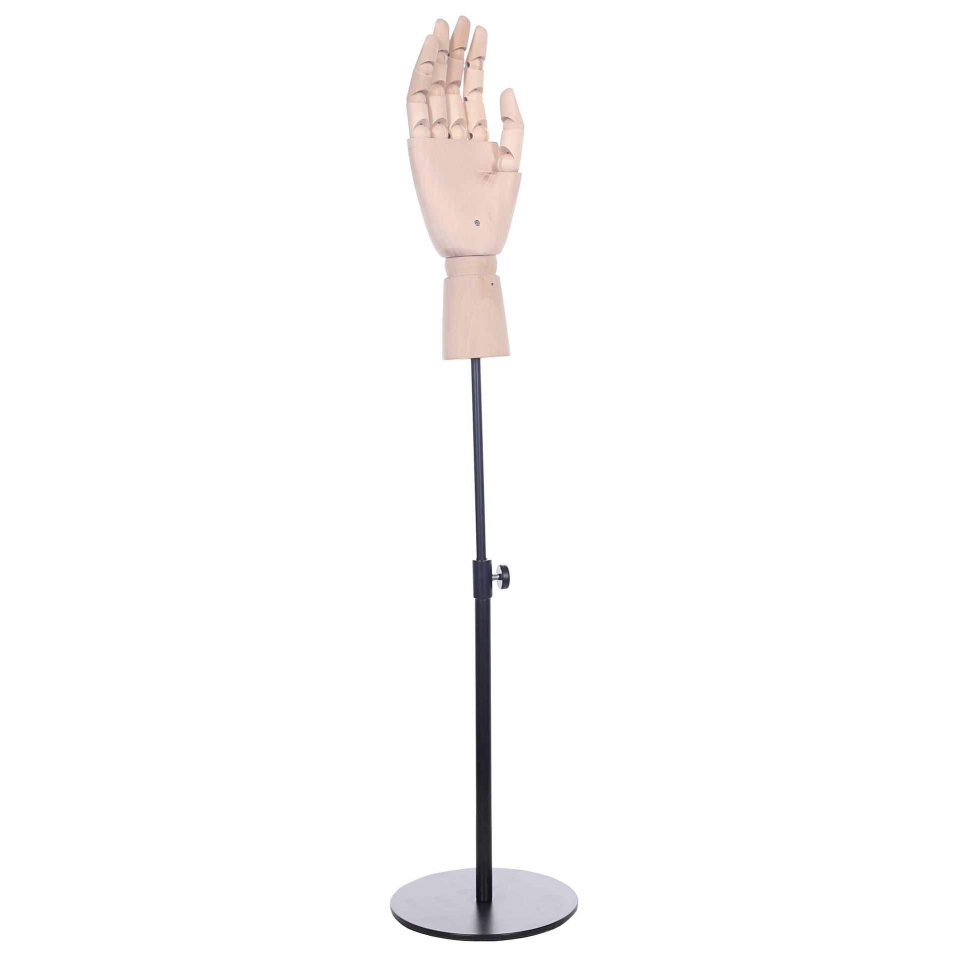 BINK - Male wooden hand, black base