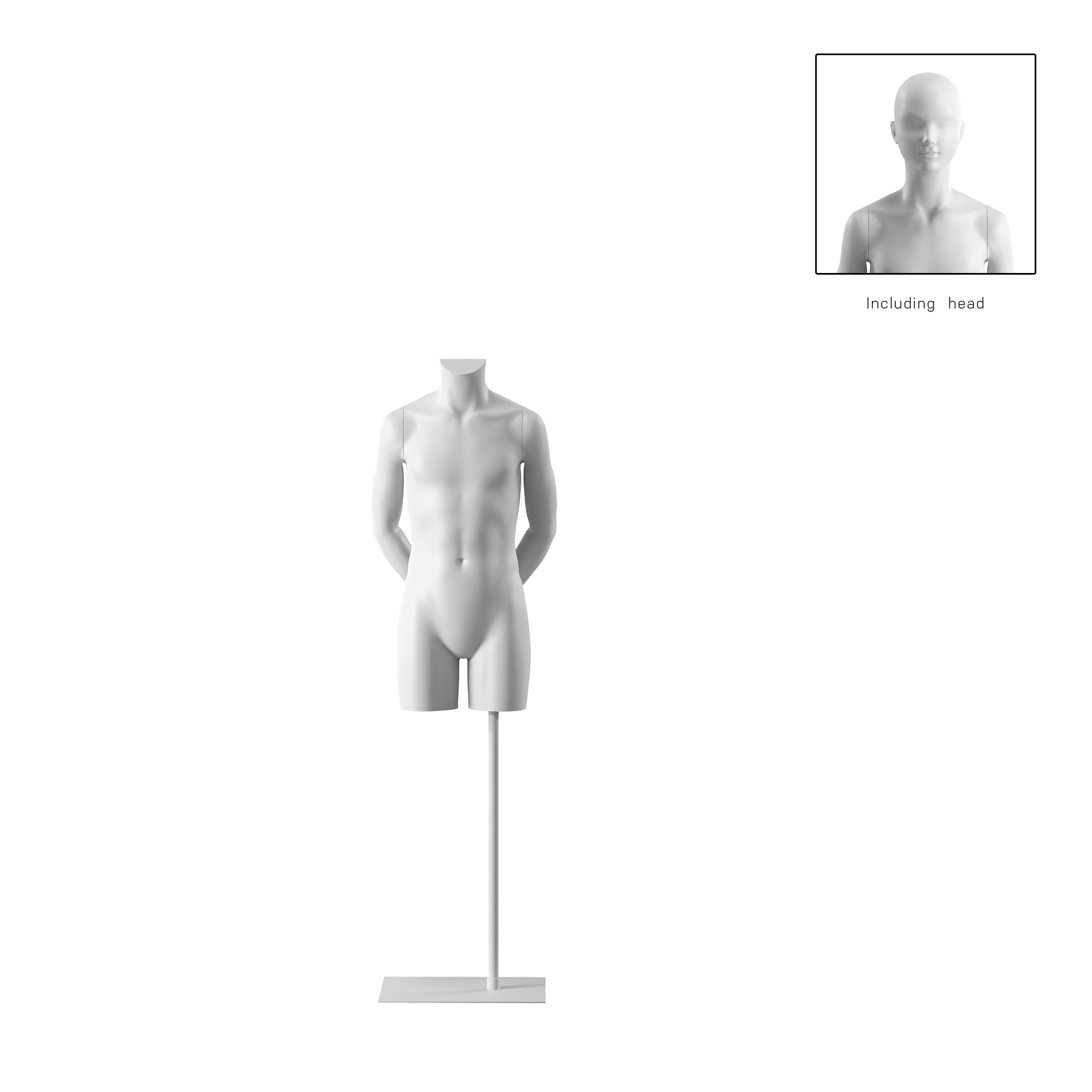 BINK - Kindertorso, 12J, weiss, ohne Kopf, Bio FRP