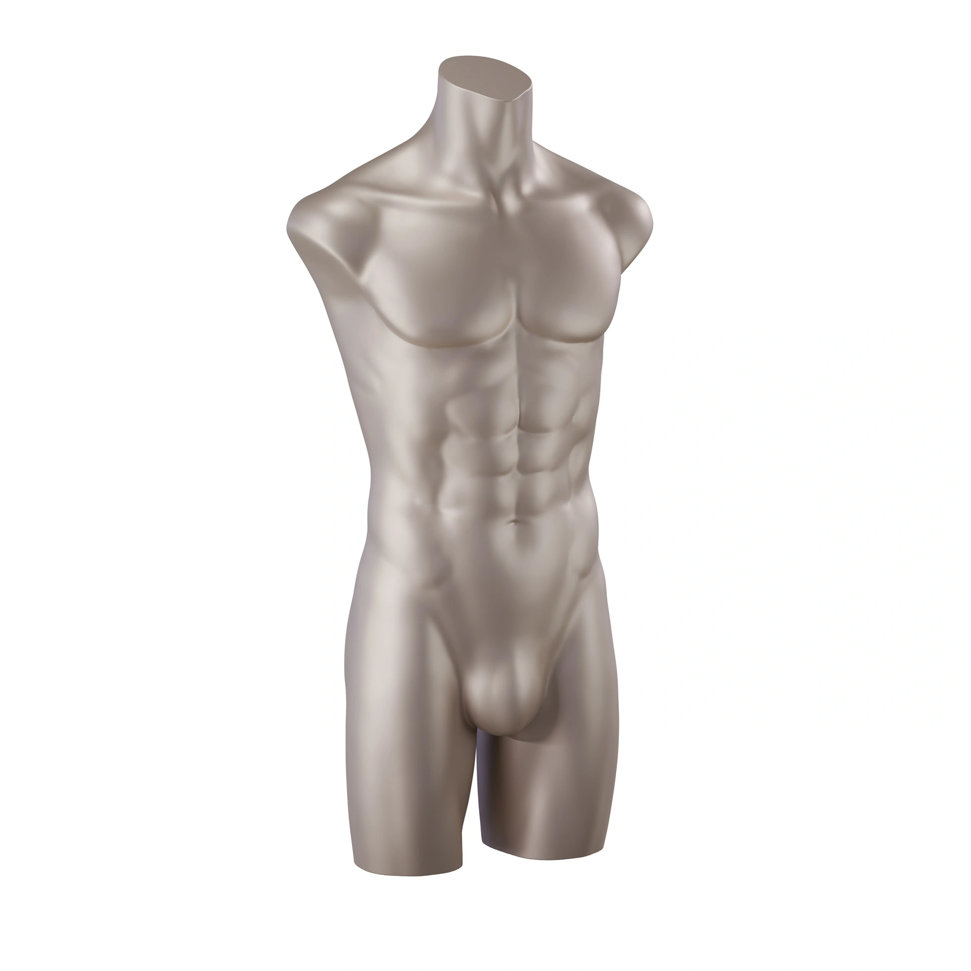 BINK - Lingerie torso, male, bronze metallic skin color, pose 301