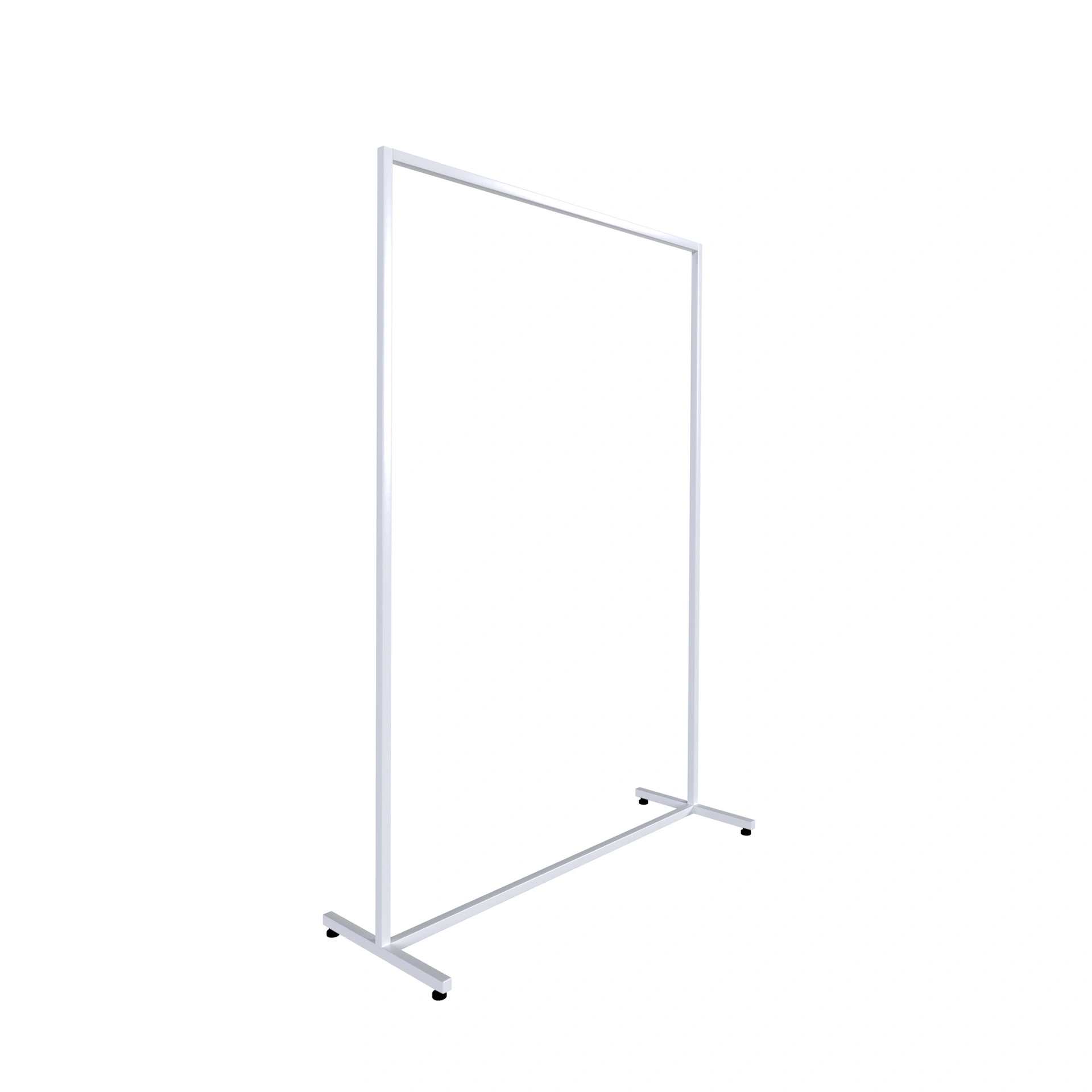 BINK - Heavy duty clothing rack, wide model, for long dresses, square metal tube, white matt