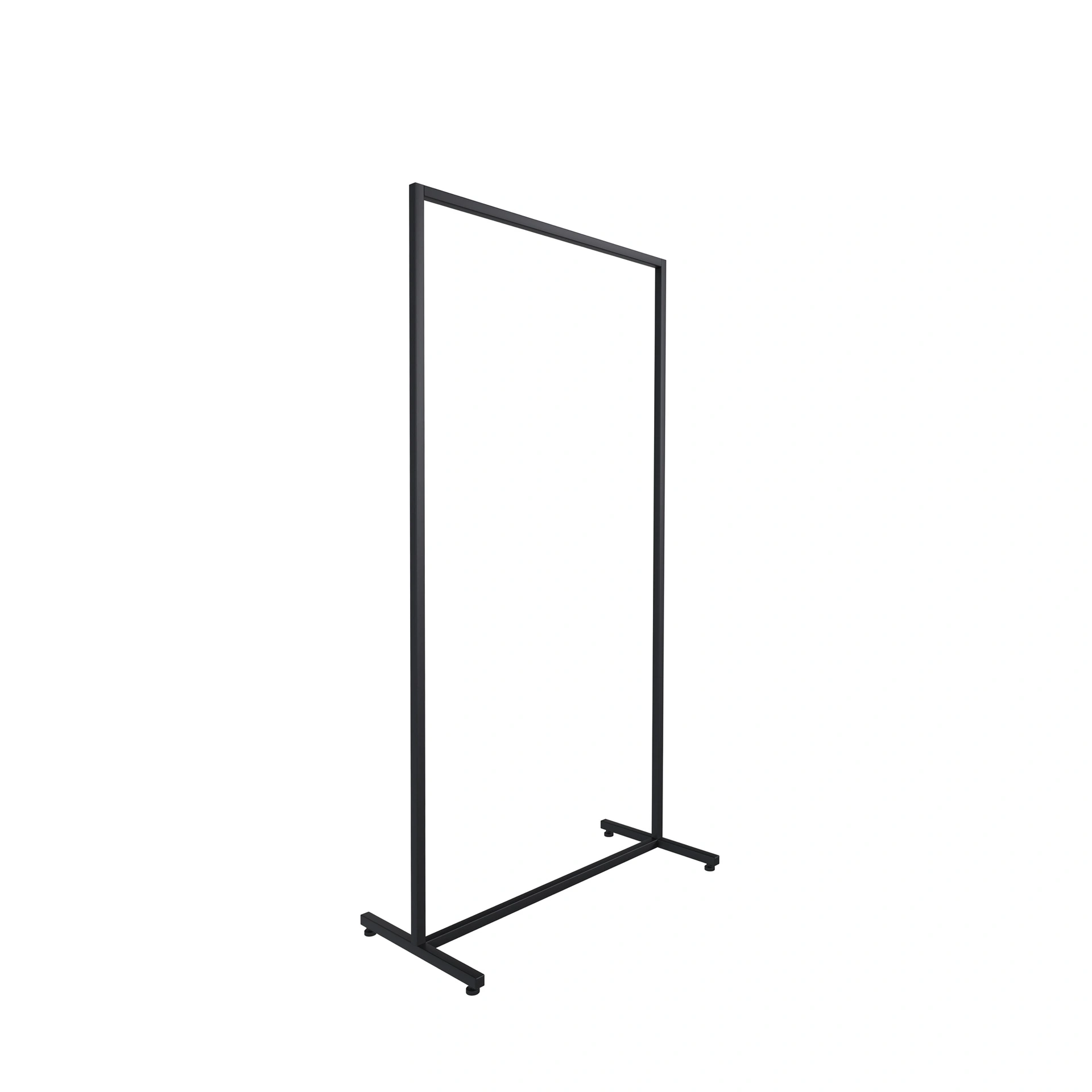 BINK - Heavy duty clothing rack, short model, for long dresses, square metal tube, black matt