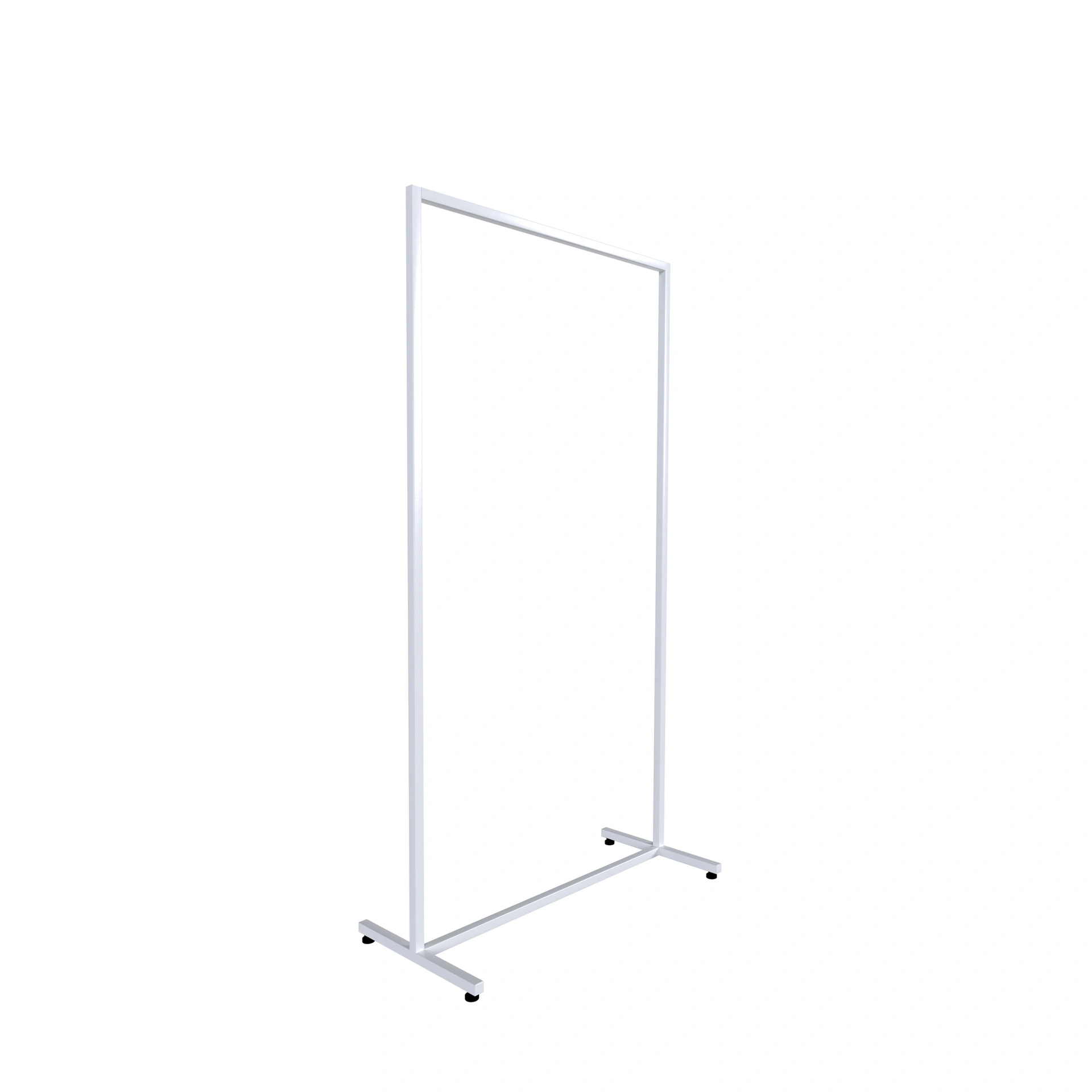 BINK - Heavy duty clothing rack, short model, for long dresses, square metal tube, white matt