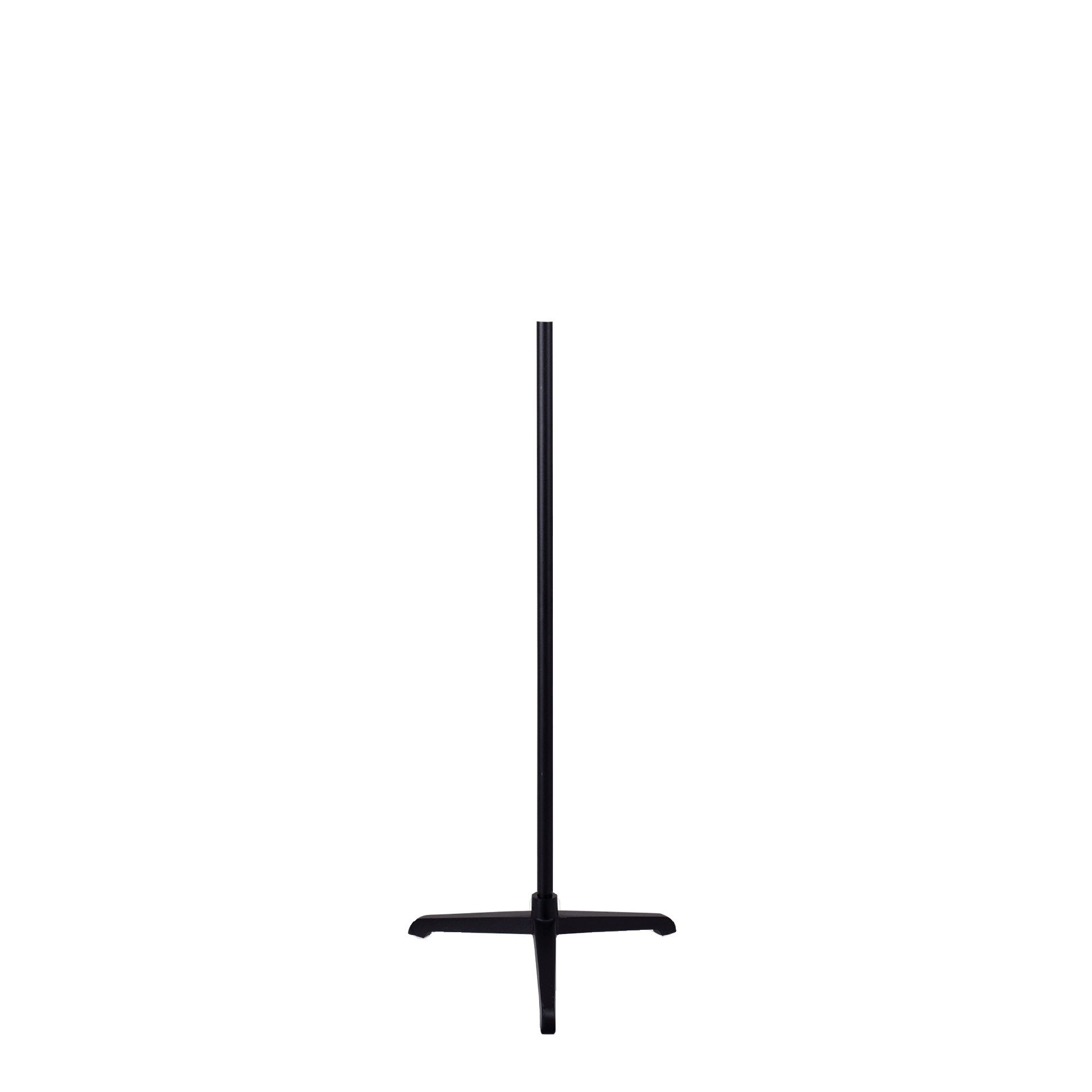 BINK - Dreipunkt-Büstenständer für Kinderbüste + 8 Jahre, Ausführung schwarz Stahl, Stab Länge 80 cm, Durchmesser 22 mm, Farbe schwarz