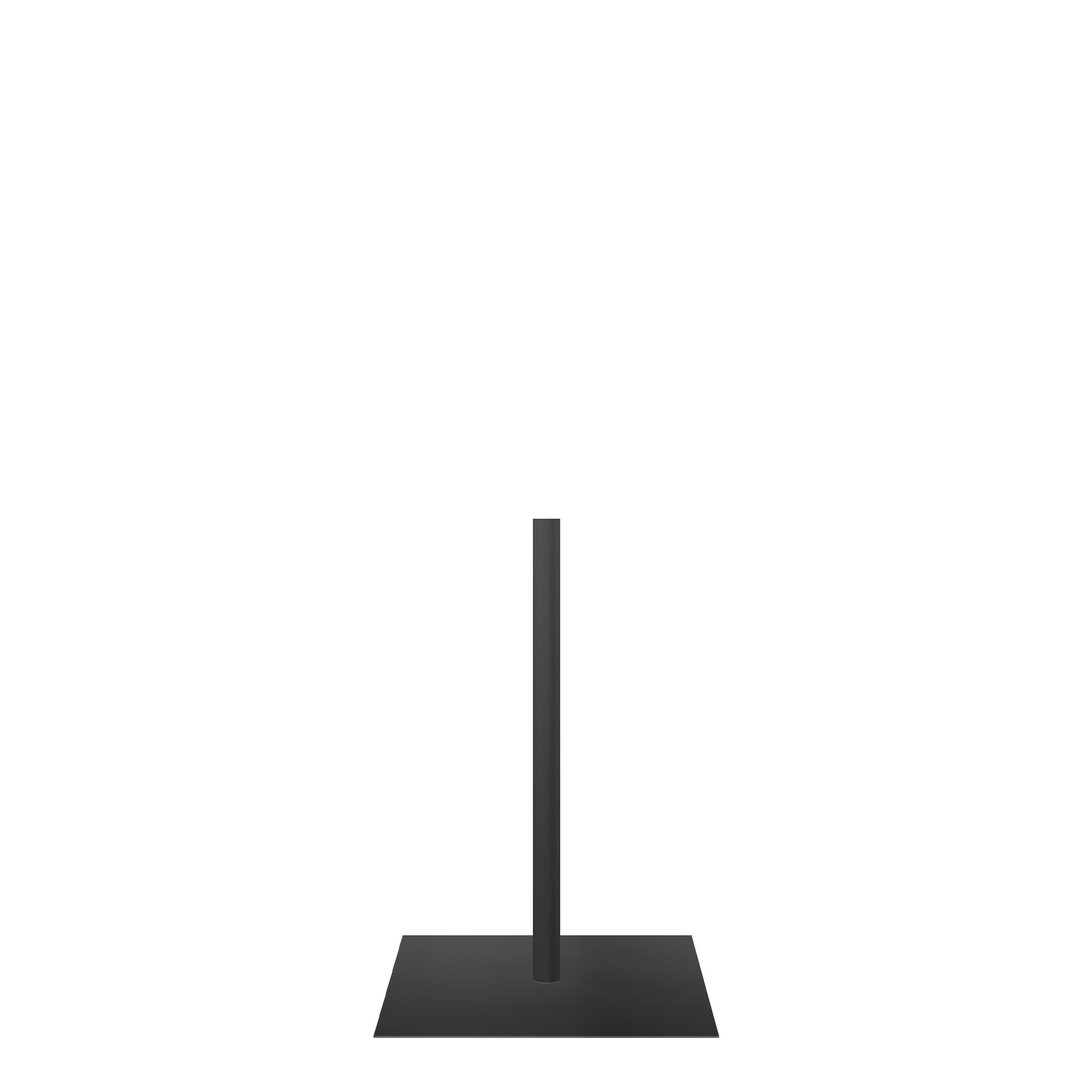 BINK - Bust stand, upright in center, black powdercoated