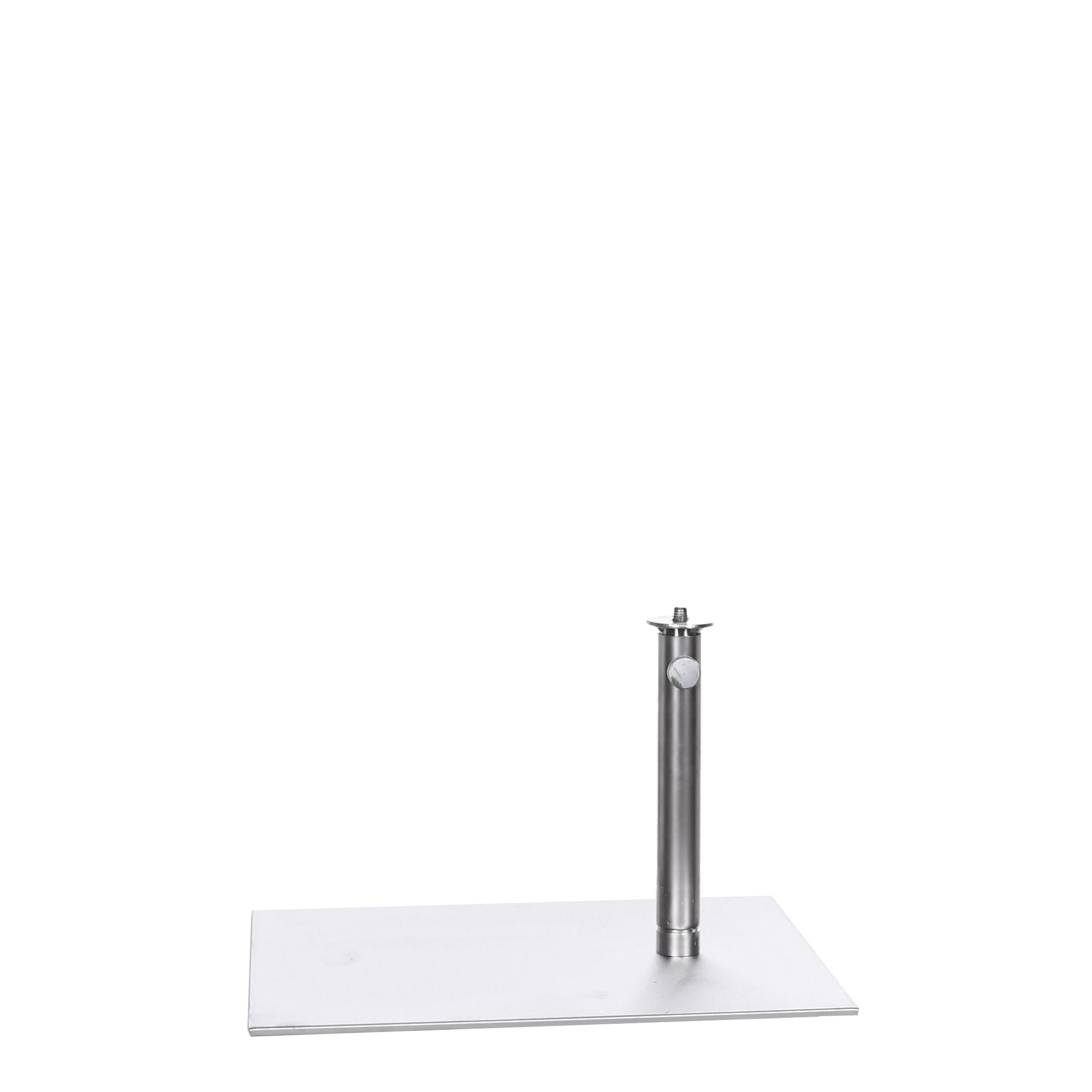 BINK - Bust stand, leg fixation M10, brushed steel