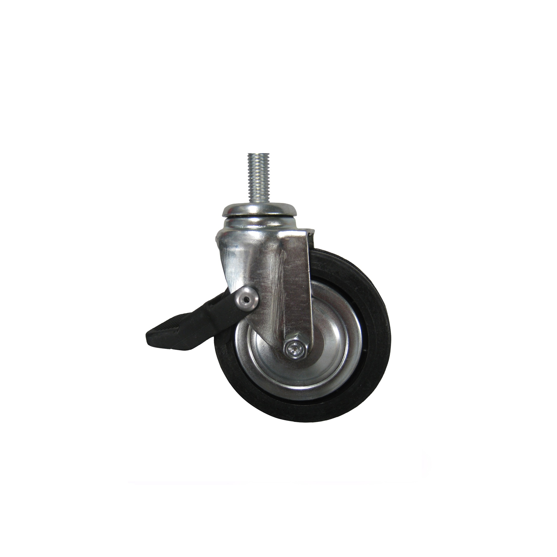 Caster diam. 8 cm, screw thread 1,5 cm, with brake