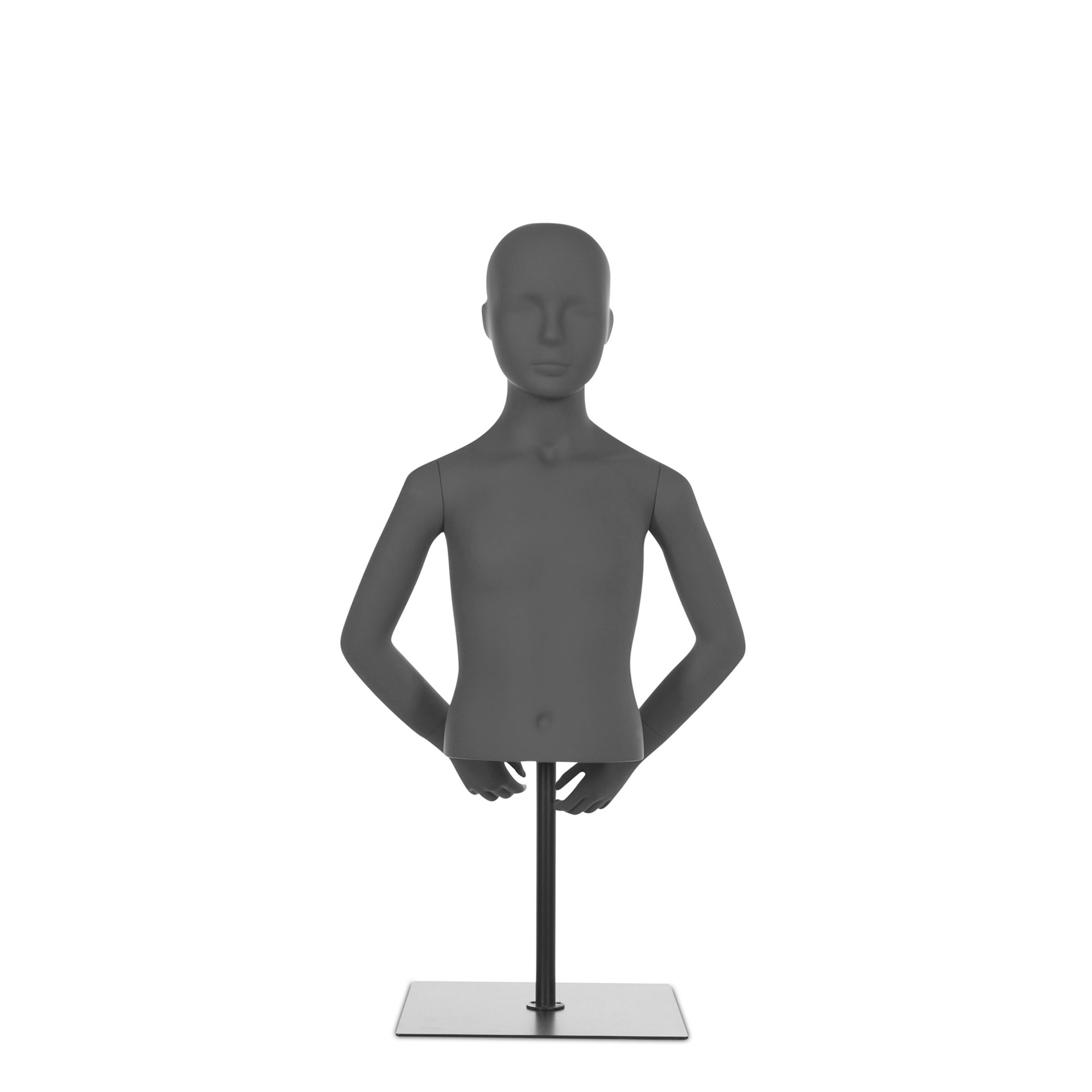 BINK - Child torso with abstract head, grey, incl base