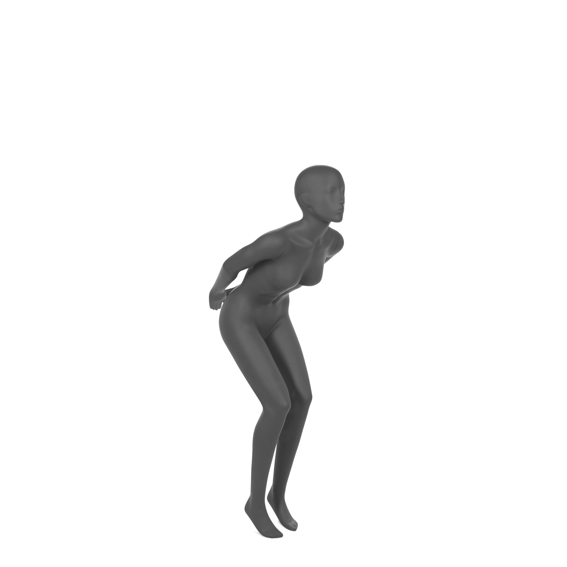 BINK - Mannequin plongeur femme, tête abstraite, gris