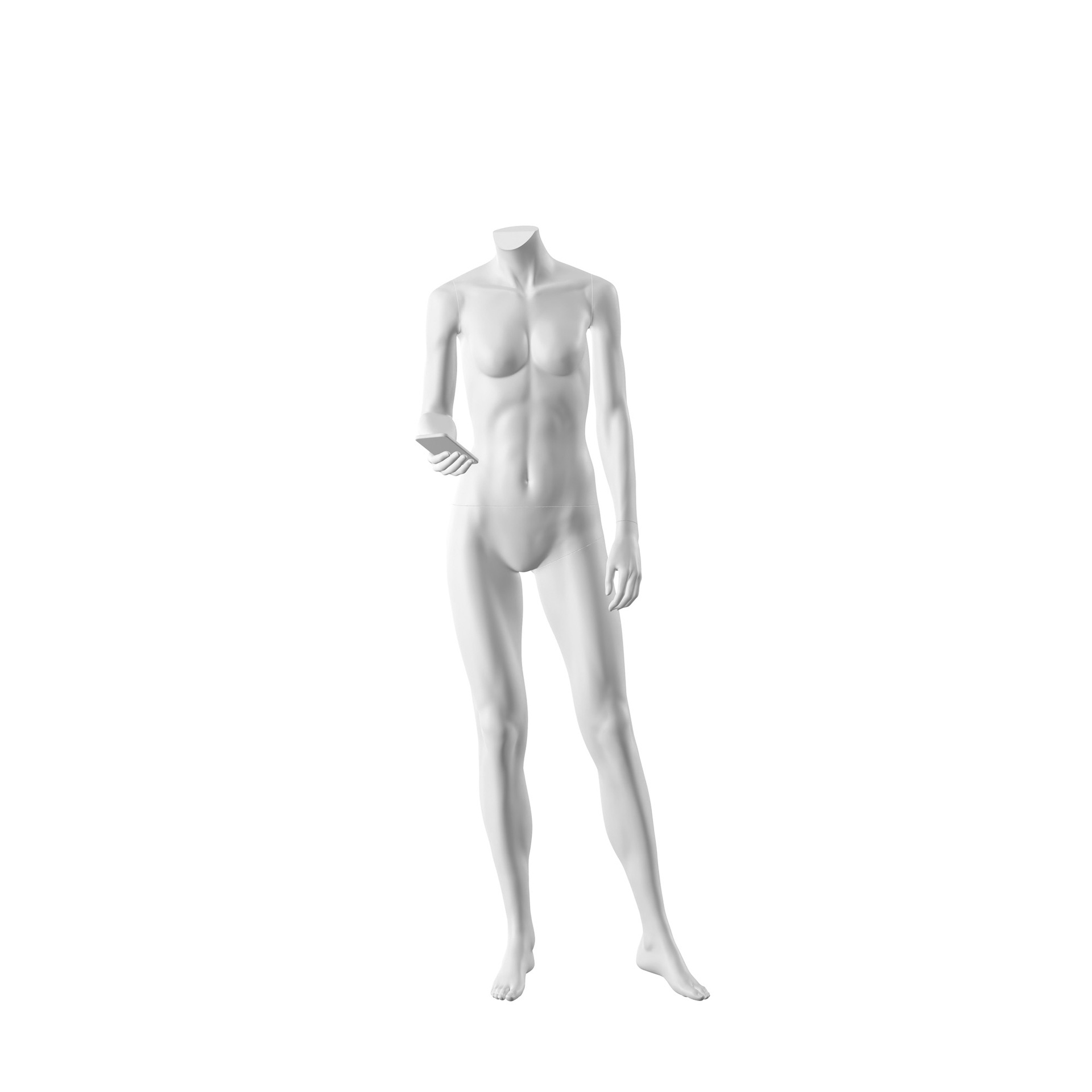 For Rent female window mannequin headless, Urban, white