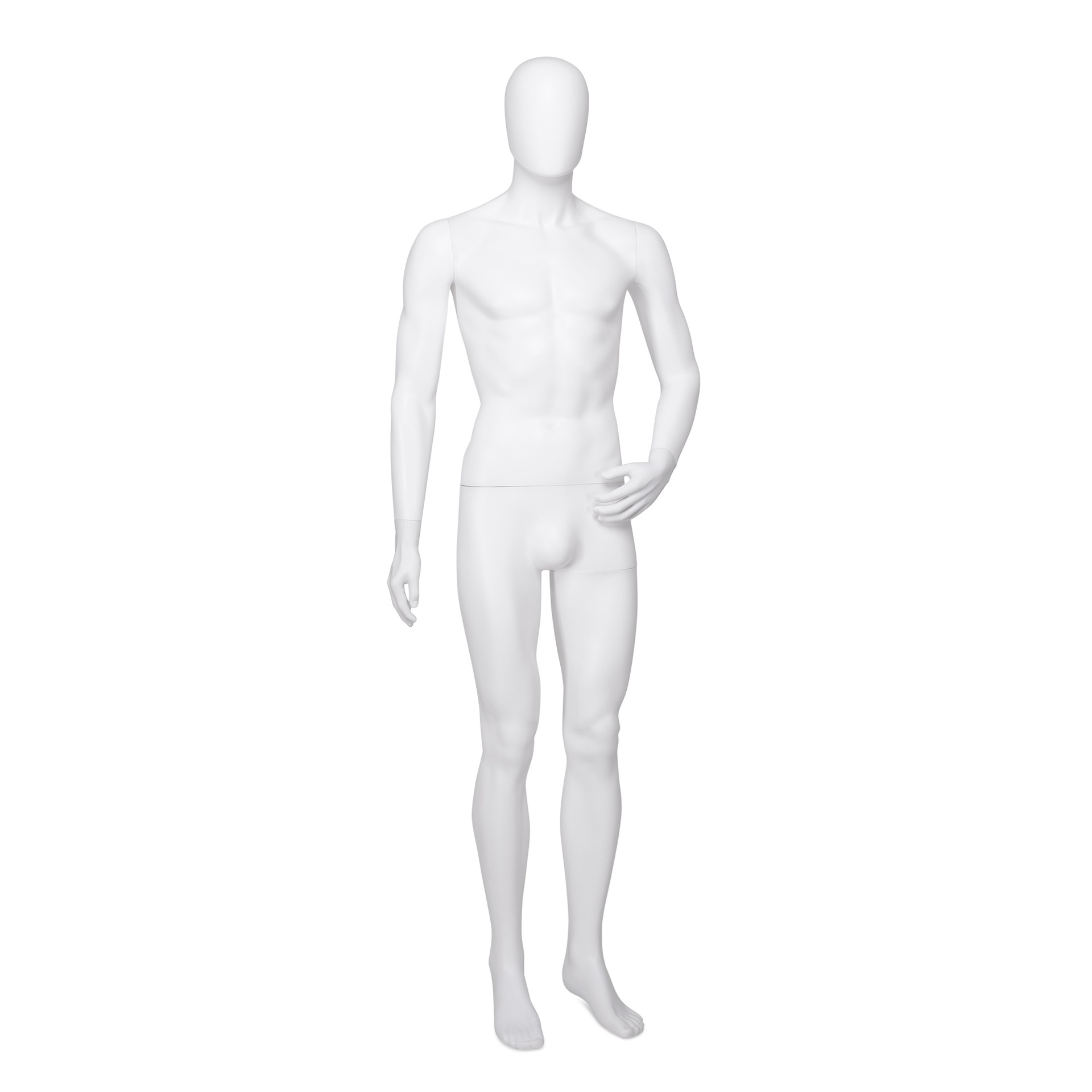 For rent male window mannequin, Unbreakable, white