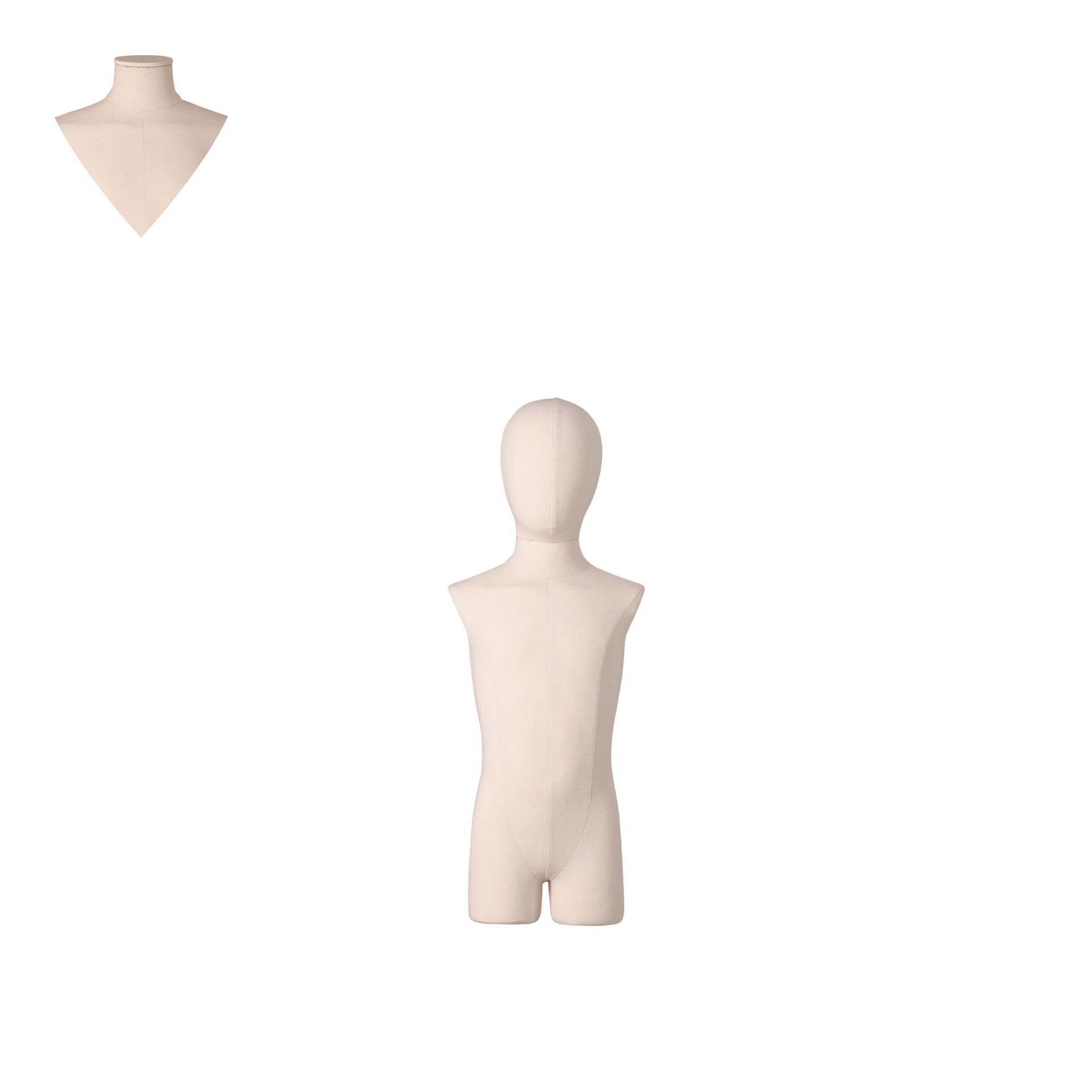 BINK - Adjustable dress form with legs, child, covered with fabric of your choice, different ages