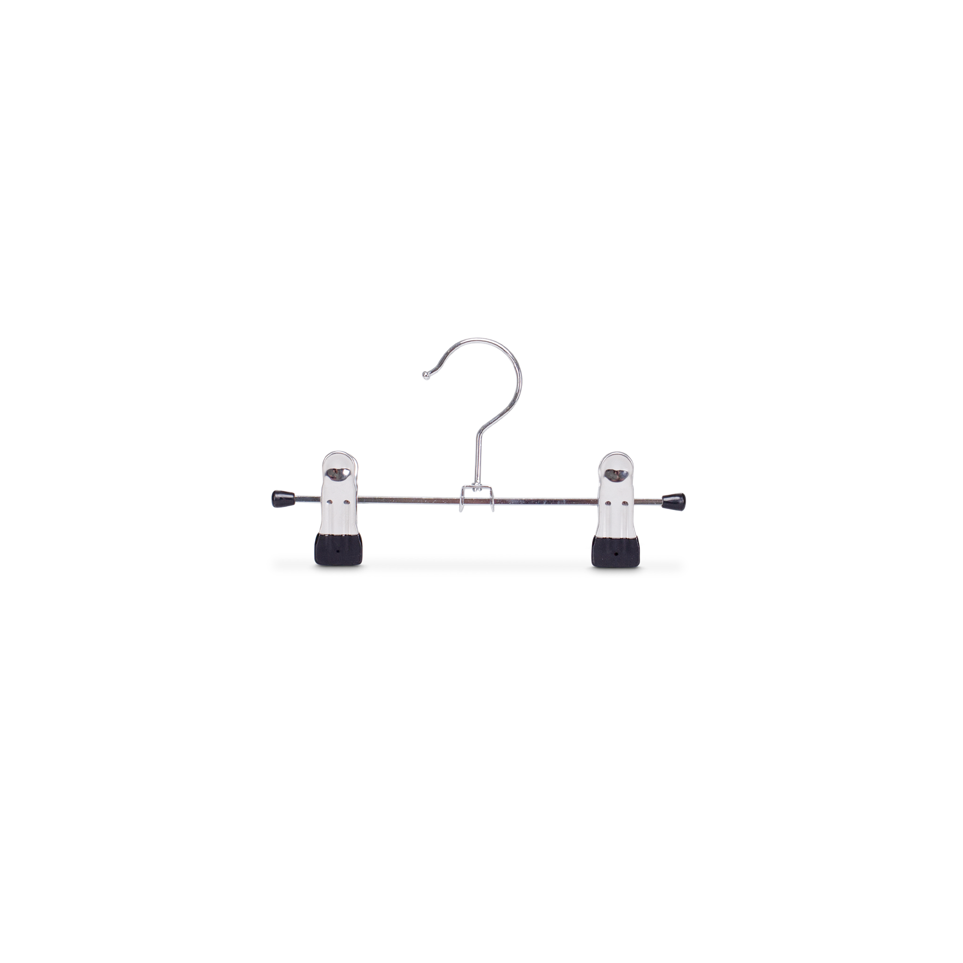 BINK - Metal clip clothes hanger, 2 clips, for trousers and skirts, lenght 20 cm, chromed metal - box of 50 pcs.