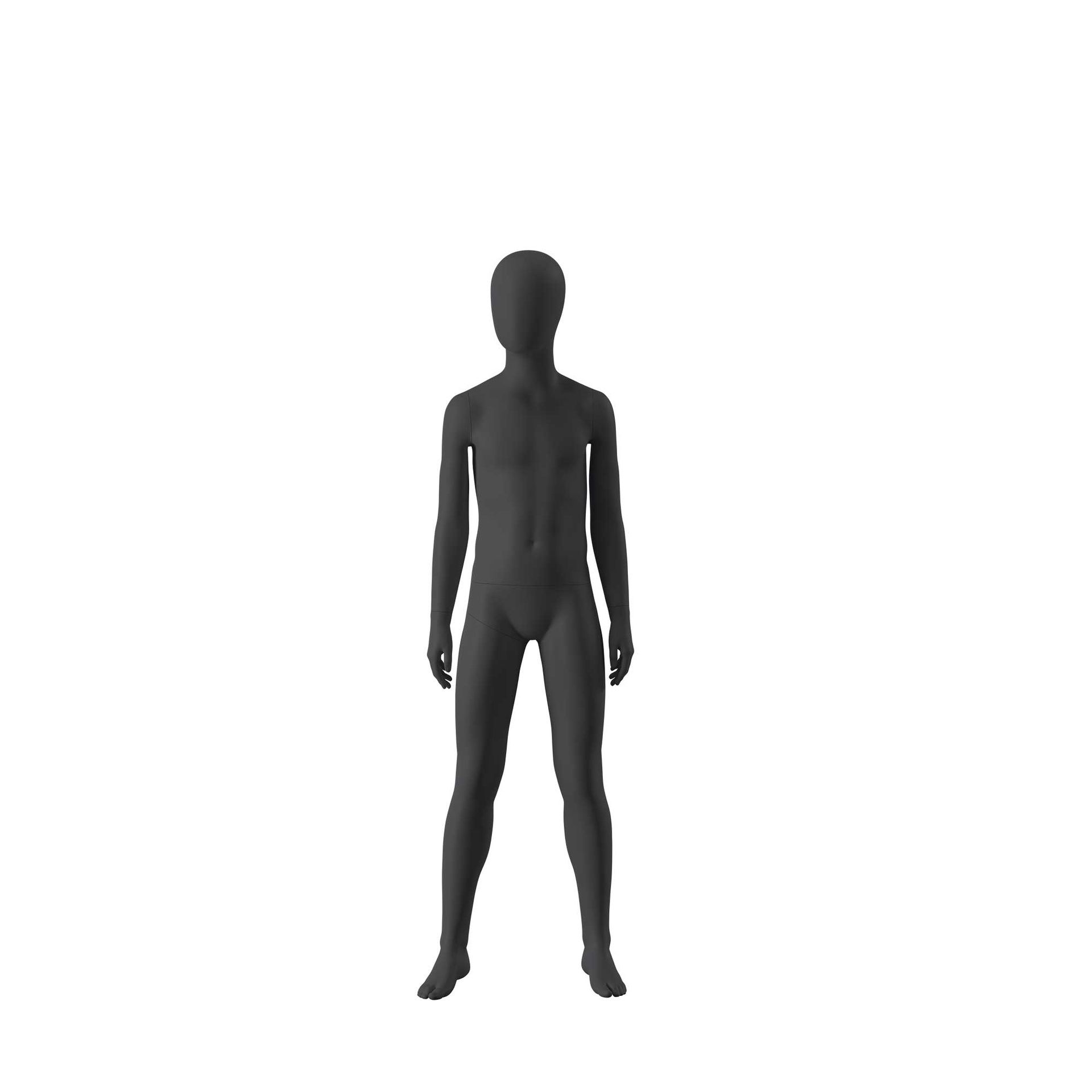 BINK - Black mannequin, child, urban style, abstract head, 12 years, standing pose 209