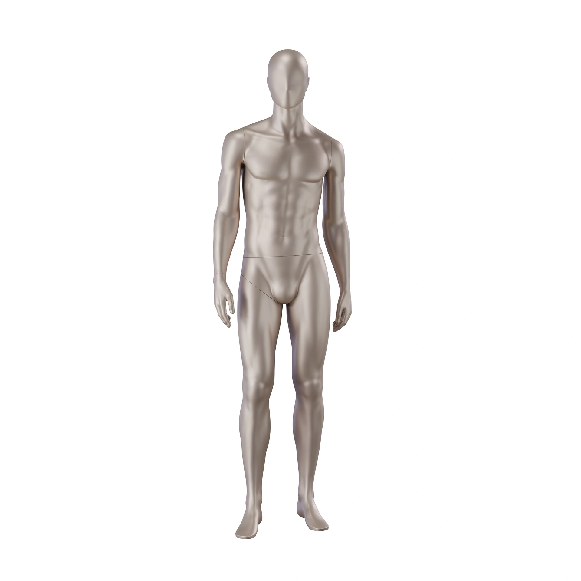 BINK - Underwear mannequin, male, bronze metallic skin color mat, standing pose 52