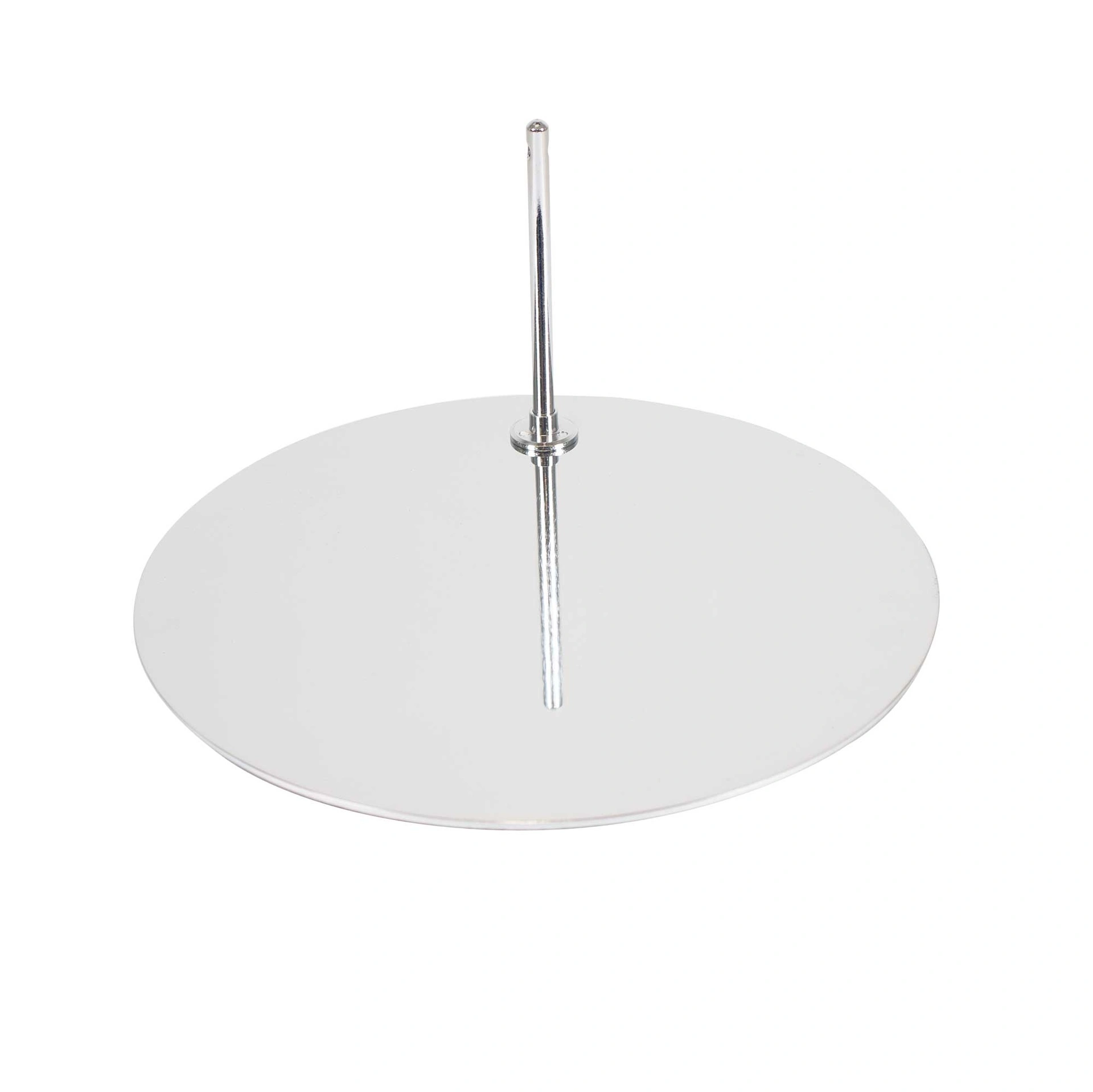 Redondo base, glass, cromado, 40 cm, I12