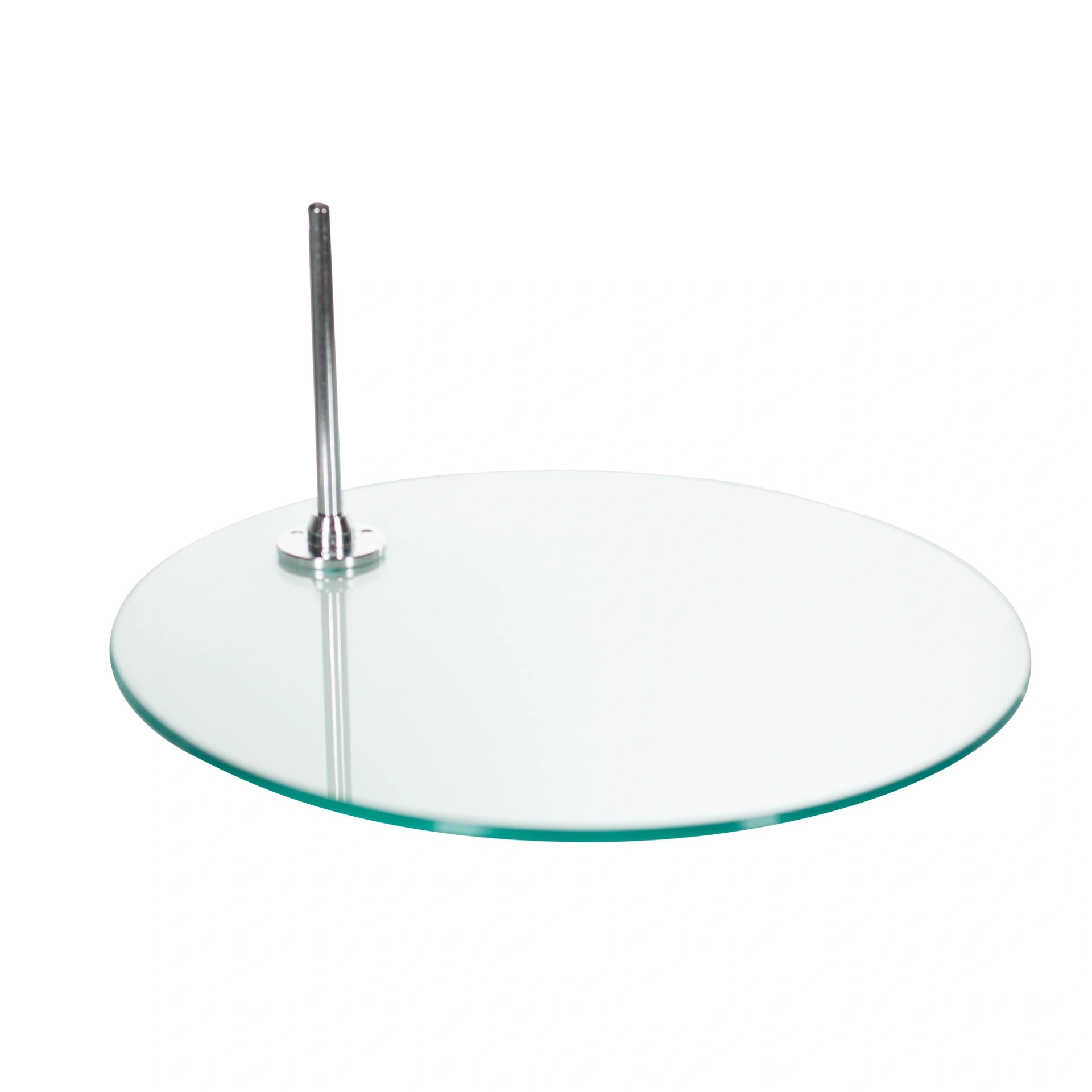 BINK - Runder Mannequin-Sockel Ø 35 cm aus Glas mit Fußstütze inklusive