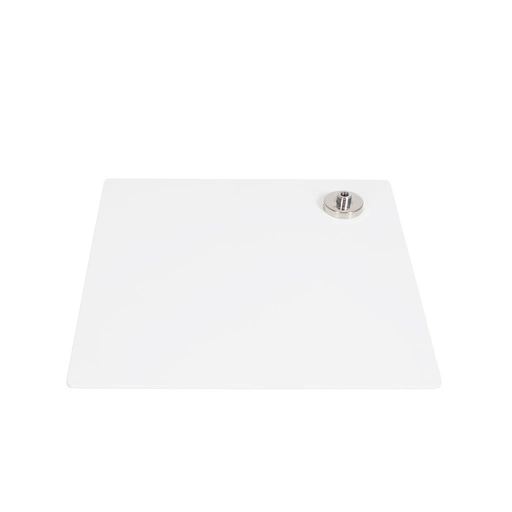 Square mannequin base 40x40cm, powdercoated steel mat white