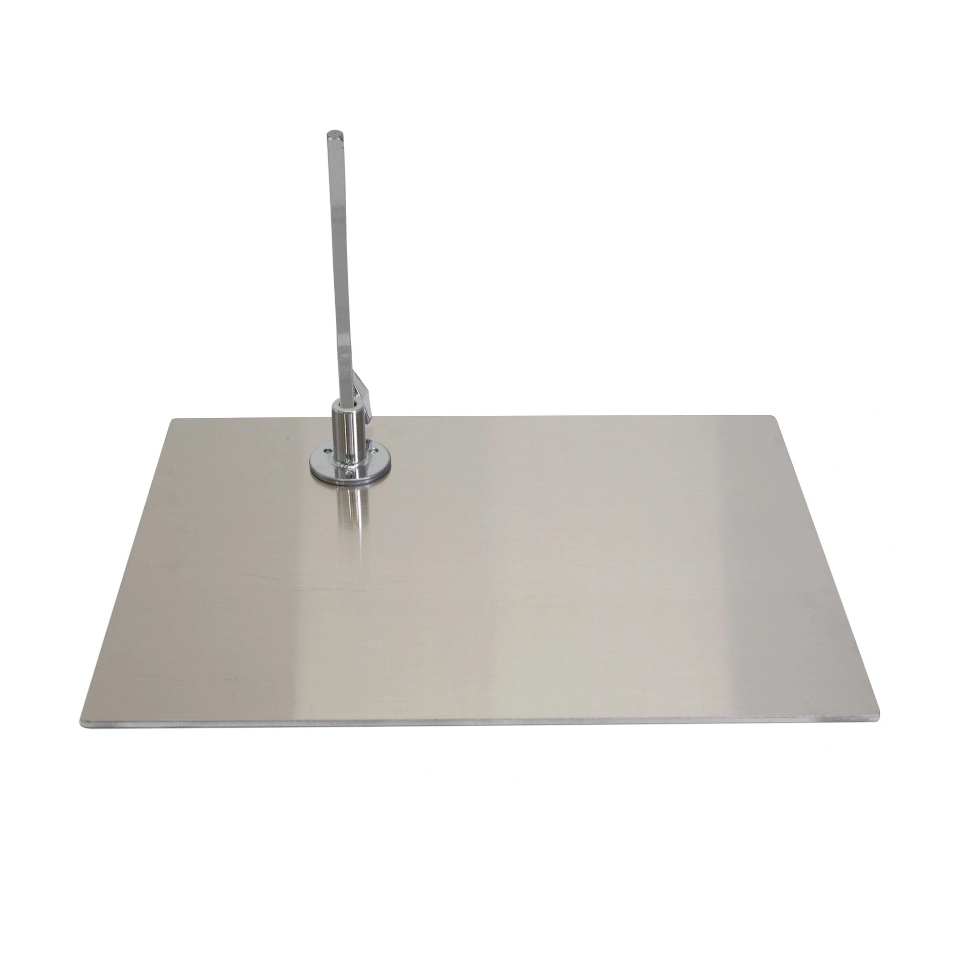 BINK - Socle rectangulaire mannequin d'étalage adulte, inox brossé