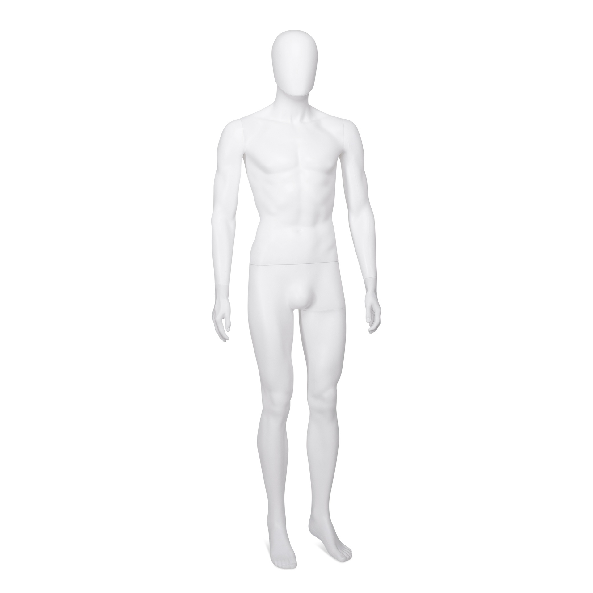 BINK - Cheap mannequin, male, detachable head, white mat colour, standing pose 03BN