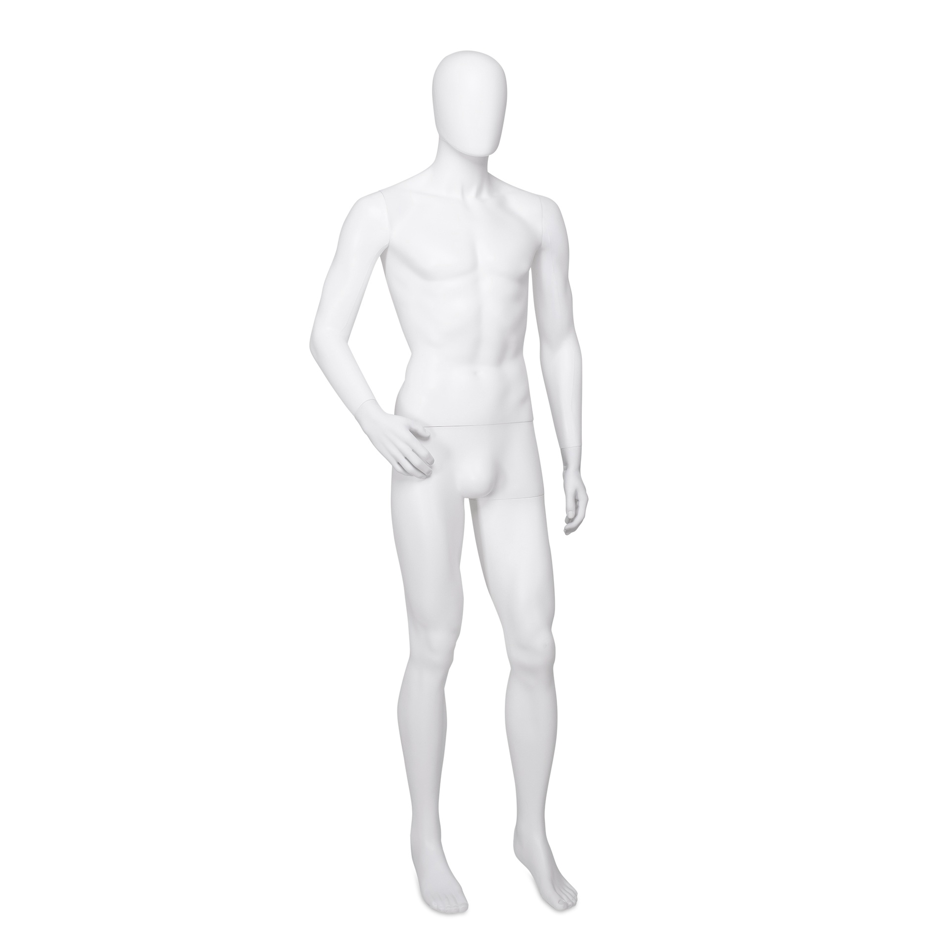 BINK - Cheap mannequin, male, detachable head, white mat colour, standing pose 04BN