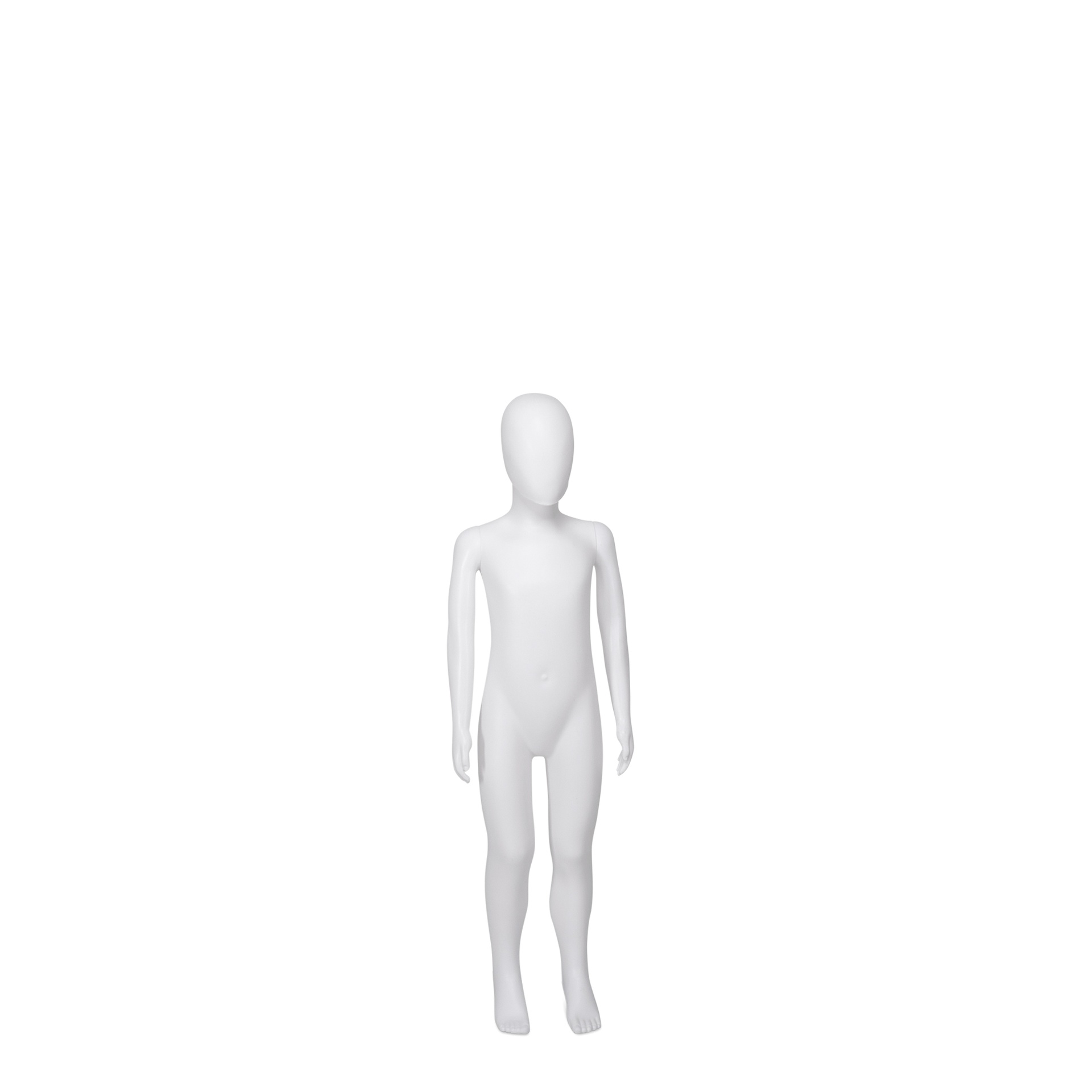 Cheap mannequin, child, 5 year, detachable head, white mat colour, standing pose 21BN