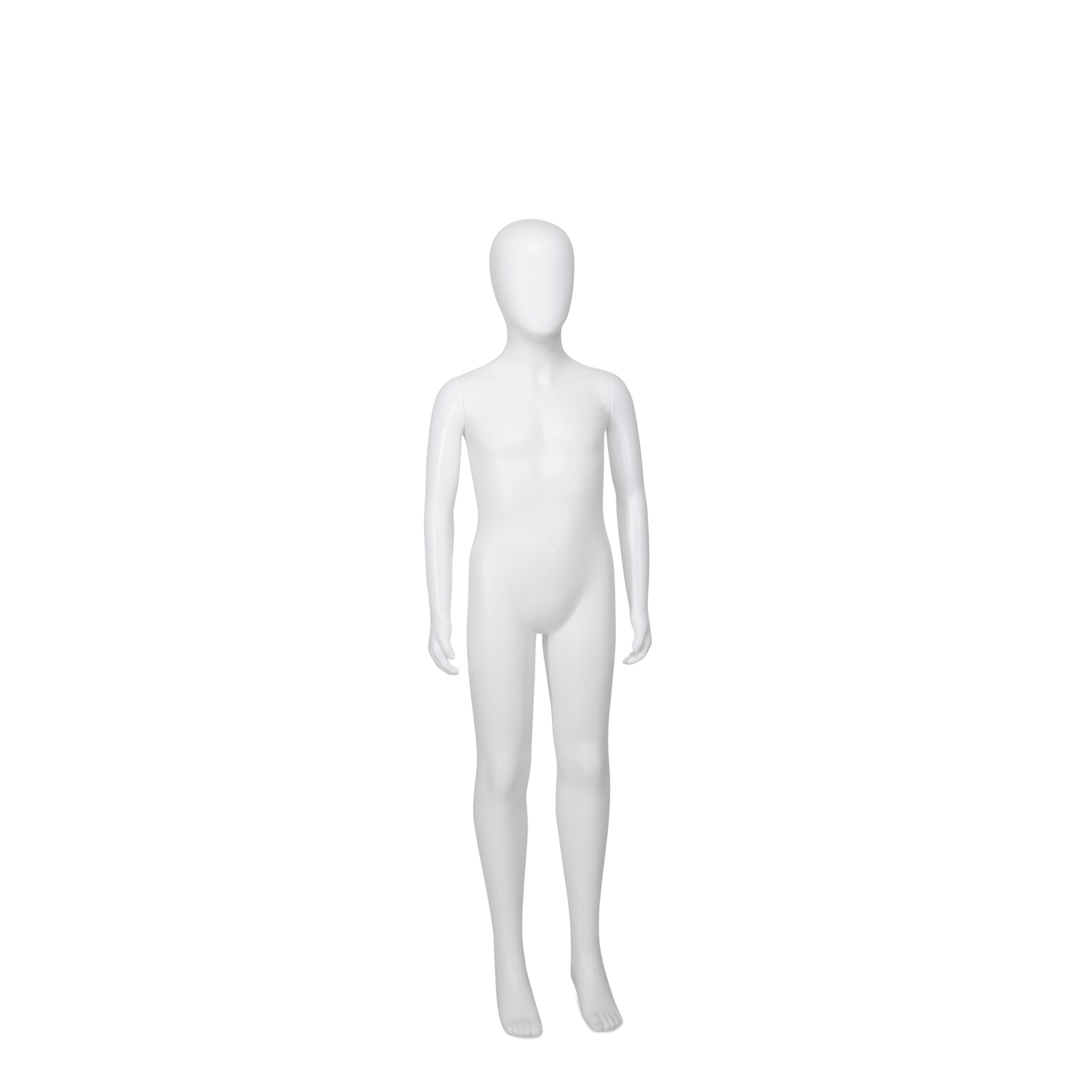 BINK - Cheap mannequin, child, 8 year, detachable head, white mat colour, standing pose 23BN