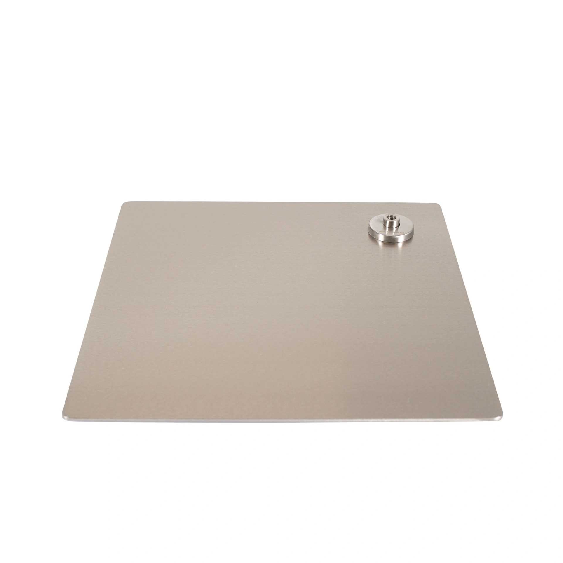 BINK - Base de mannequin carrée 40x40 cm, acier inoxydable brossé