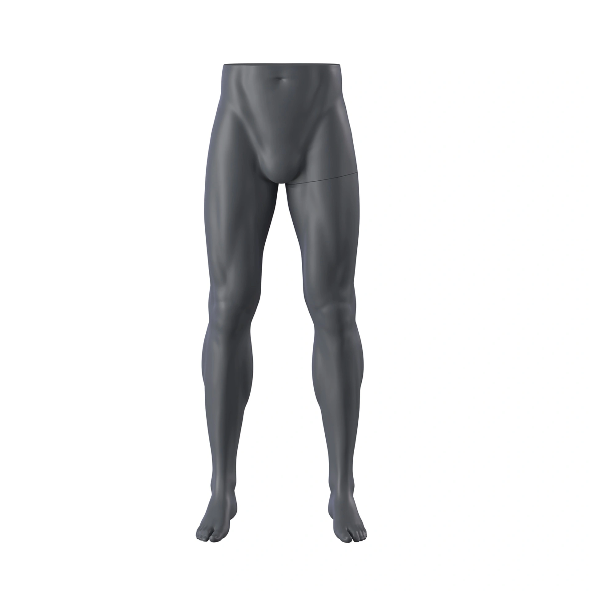 Male legs, trousers display, standing, FRP, graphite grey, pose 389