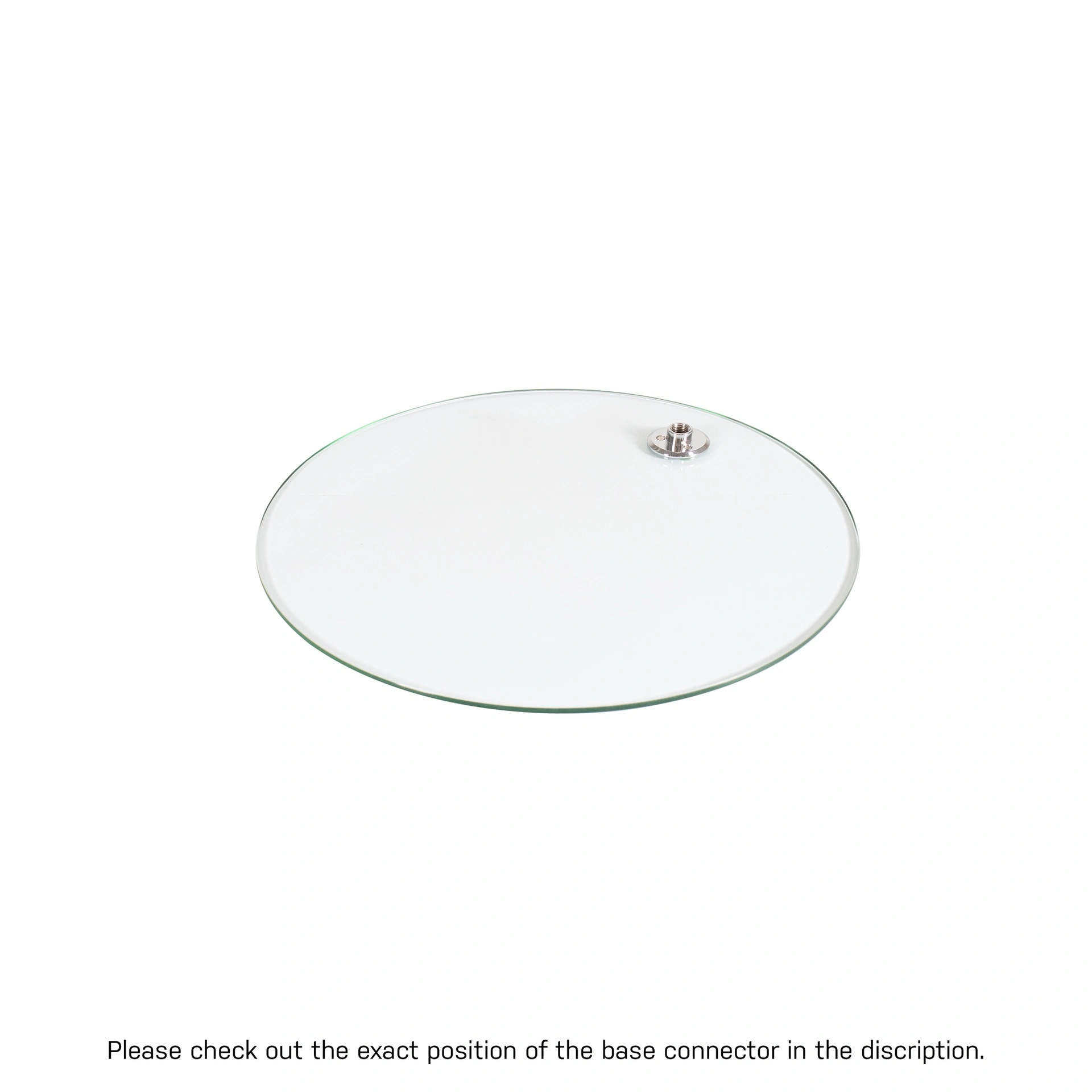 BINK - Placa base redonda ø 35 cm con conector cromado M12 para maniquí de niño 