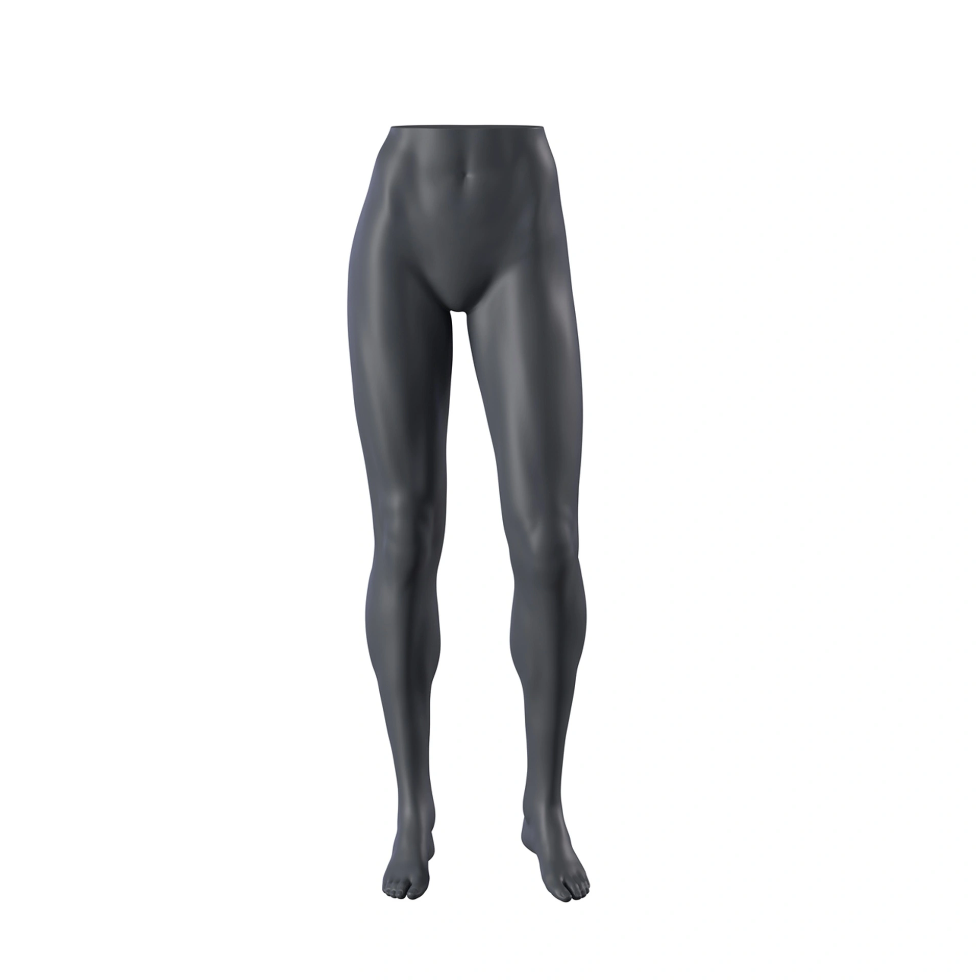 Female trousers display, standing, FRP, graphite grey, pose 198