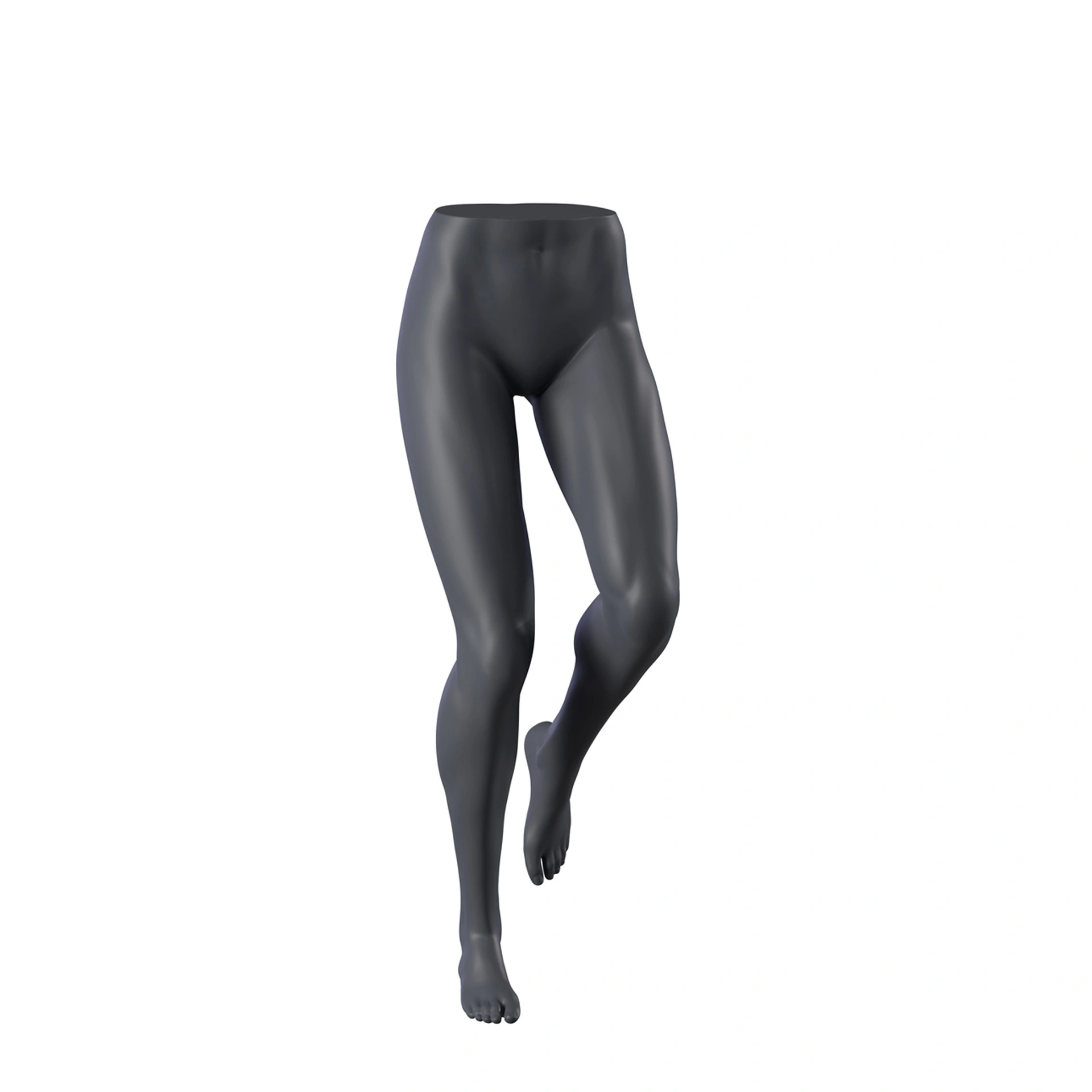Female trousers display, running pose, FRP, graphite grey, pose 197