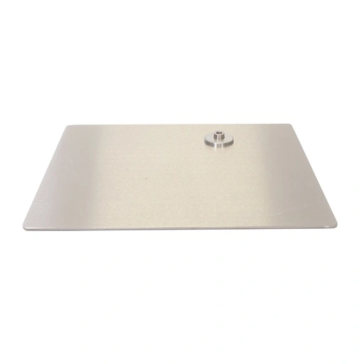 Rectangular mannequin base 45x40 cm, brushed stainless steel 