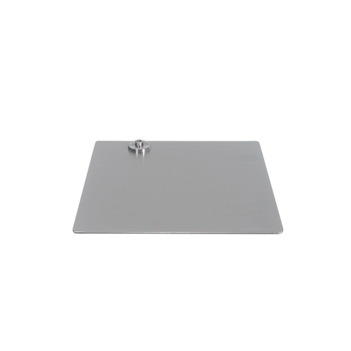 Square mannequin base 40x40 cm, brushed stainless steel