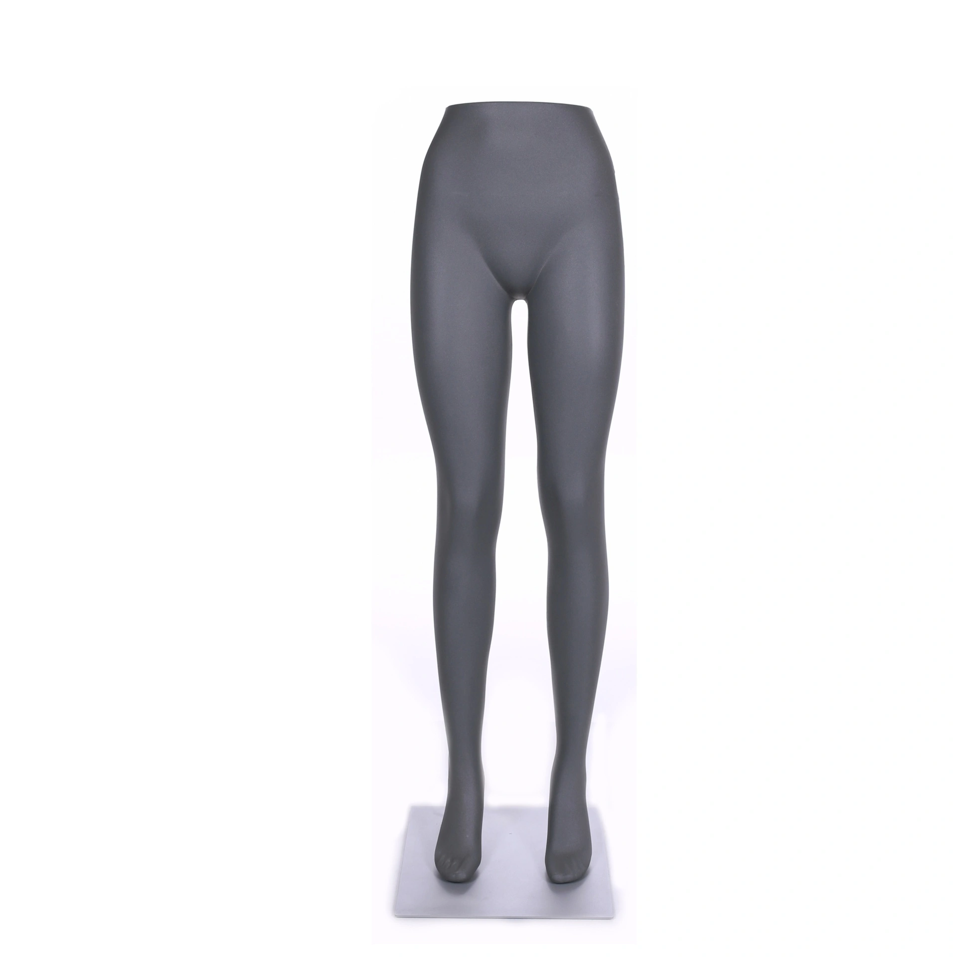 Women's leg display for trousers, gray, with gray base plate
