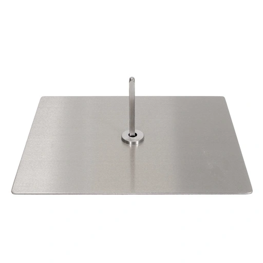 Rectangular base for footpin, In Shape, adult window mannequin, RVS