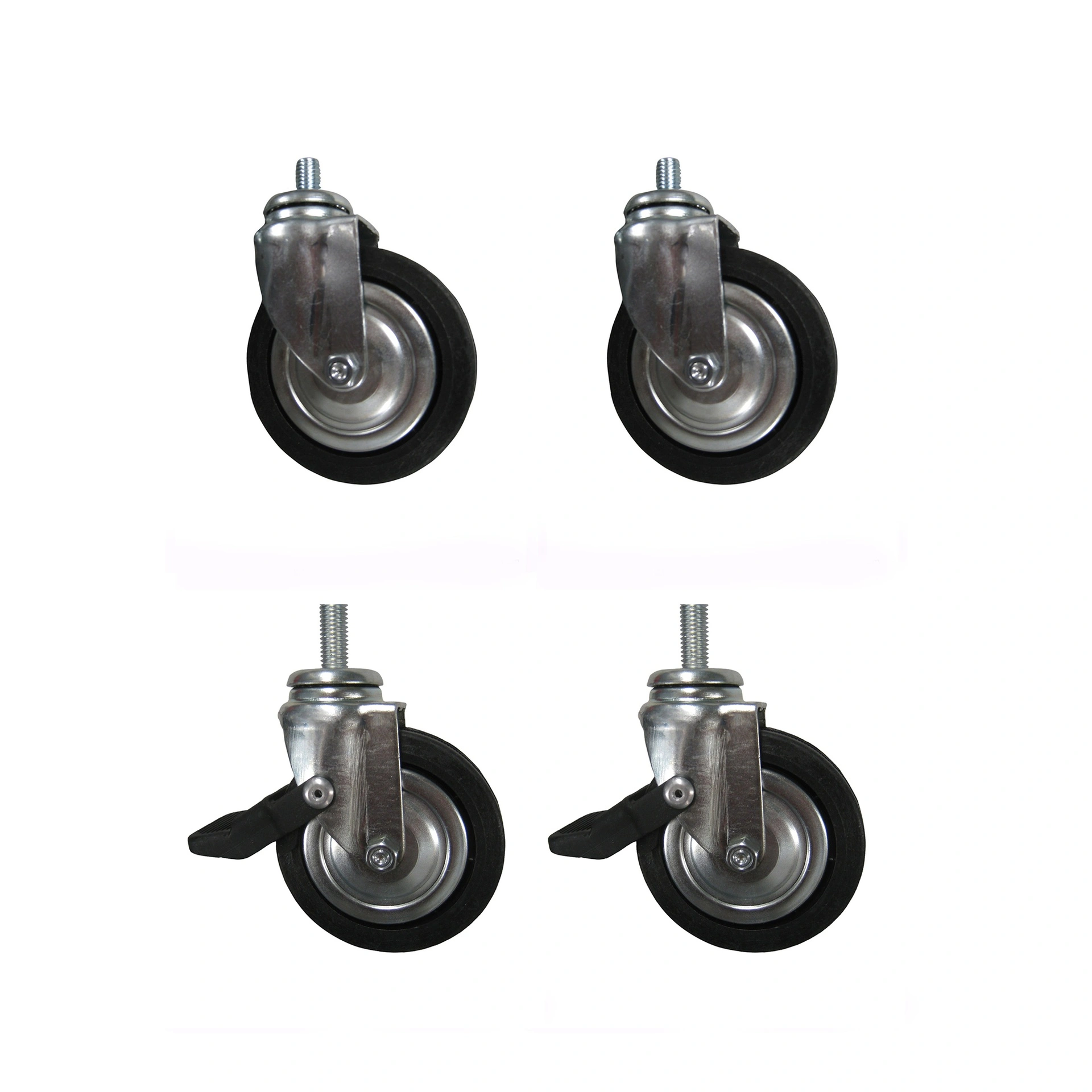 Set of 4 sturdy casters, dia 8 cm
