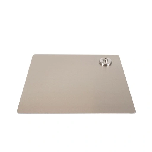 Rectangular mannequin base 40x35 cm, brushed stainless steel