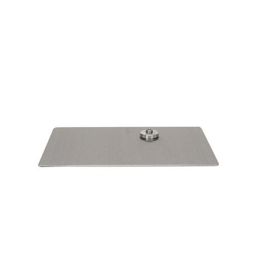 Rectangular mannequin base 45x30 cm, brushed stainless steel