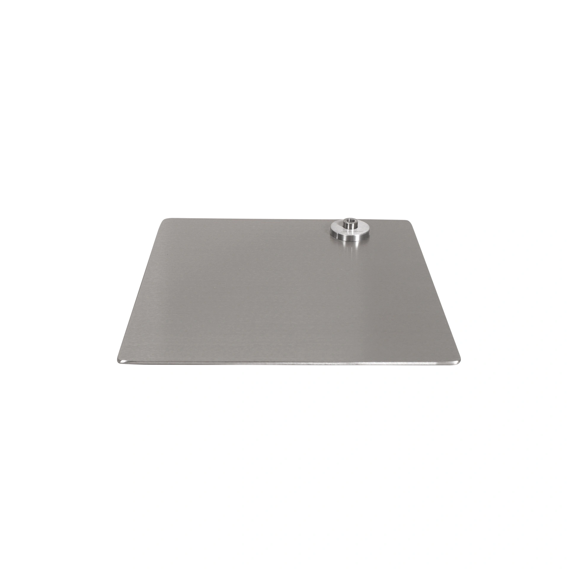 BINK - Base de mannequin carrée 30x30 cm, acier inoxydable brossé