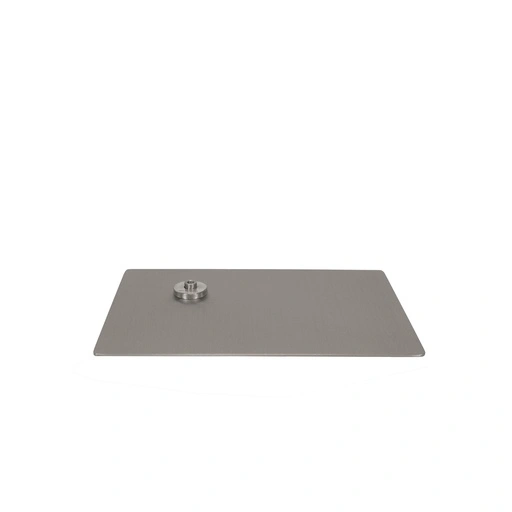 Rectangular mannequin base 45x30 cm, brushed stainless steel